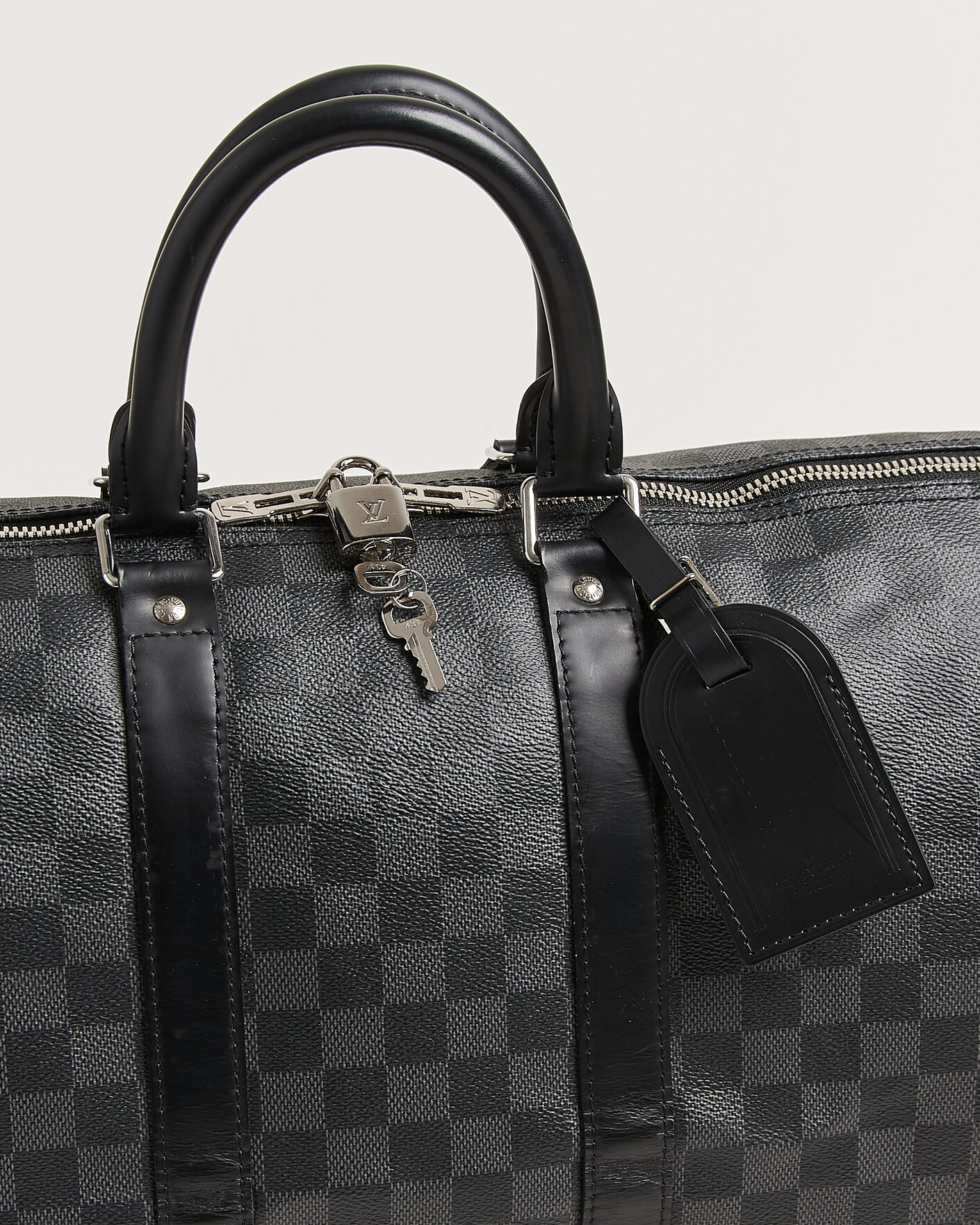 Homme | Pre-Owned & Vintage Bags | Louis Vuitton Pre-Owned | Keepall 45 Bandouliére Damier graphite