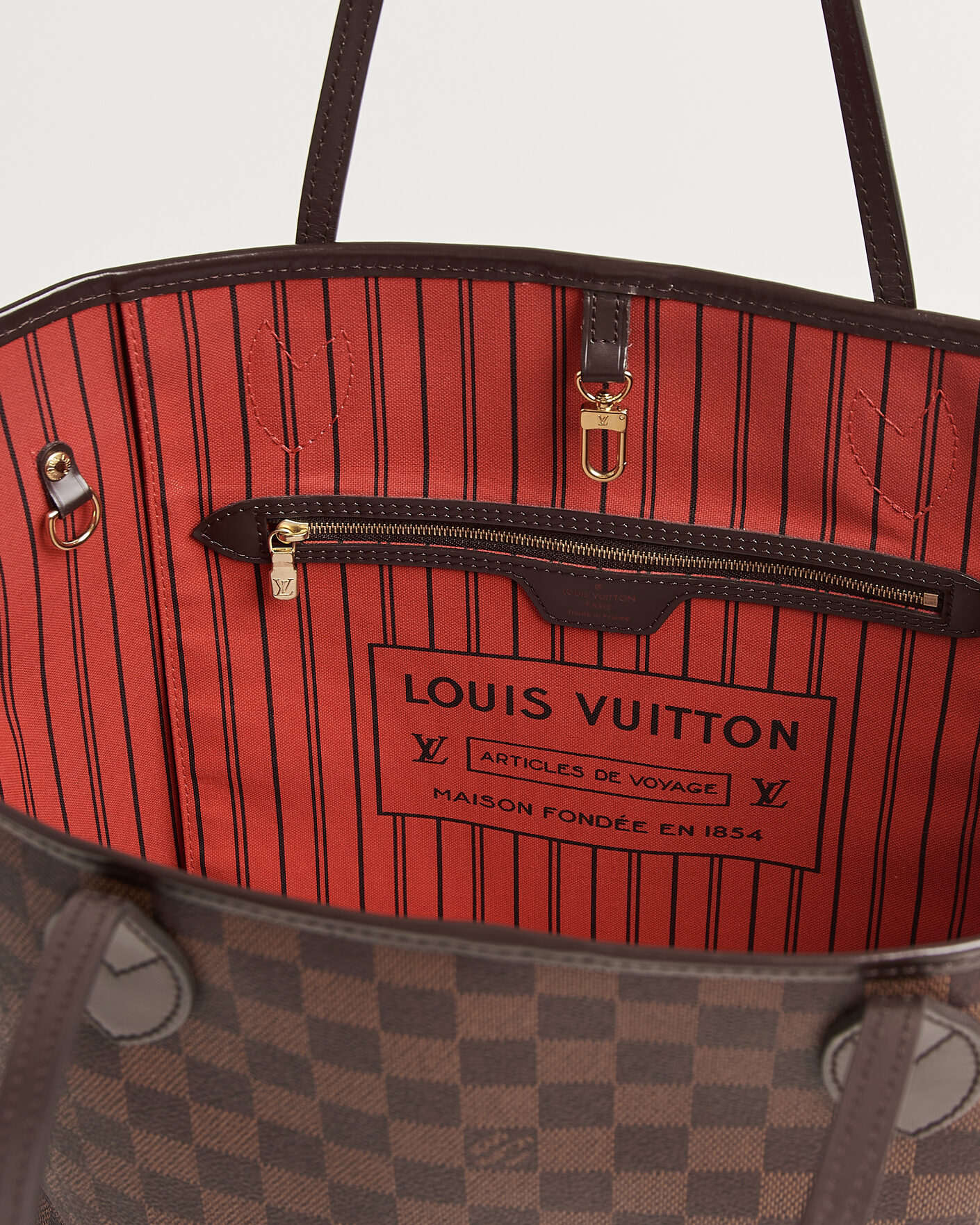 Homme | Pre-Owned & Vintage Bags | Louis Vuitton Pre-Owned | Neverfull MM Damier Ebene
