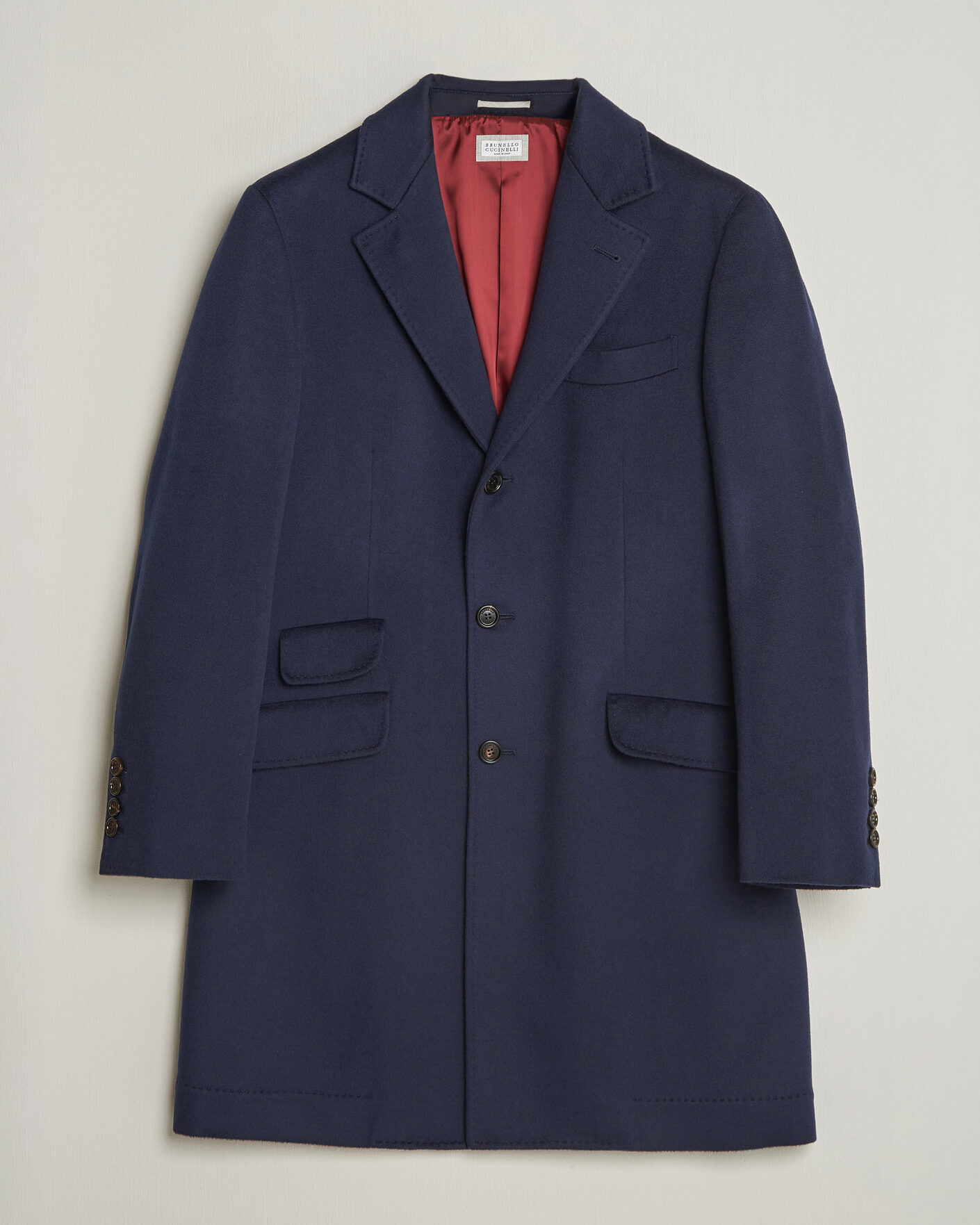 Homme | Manteaux Et Vestes | Brunello Cucinelli | Soft Wool Coat Navy