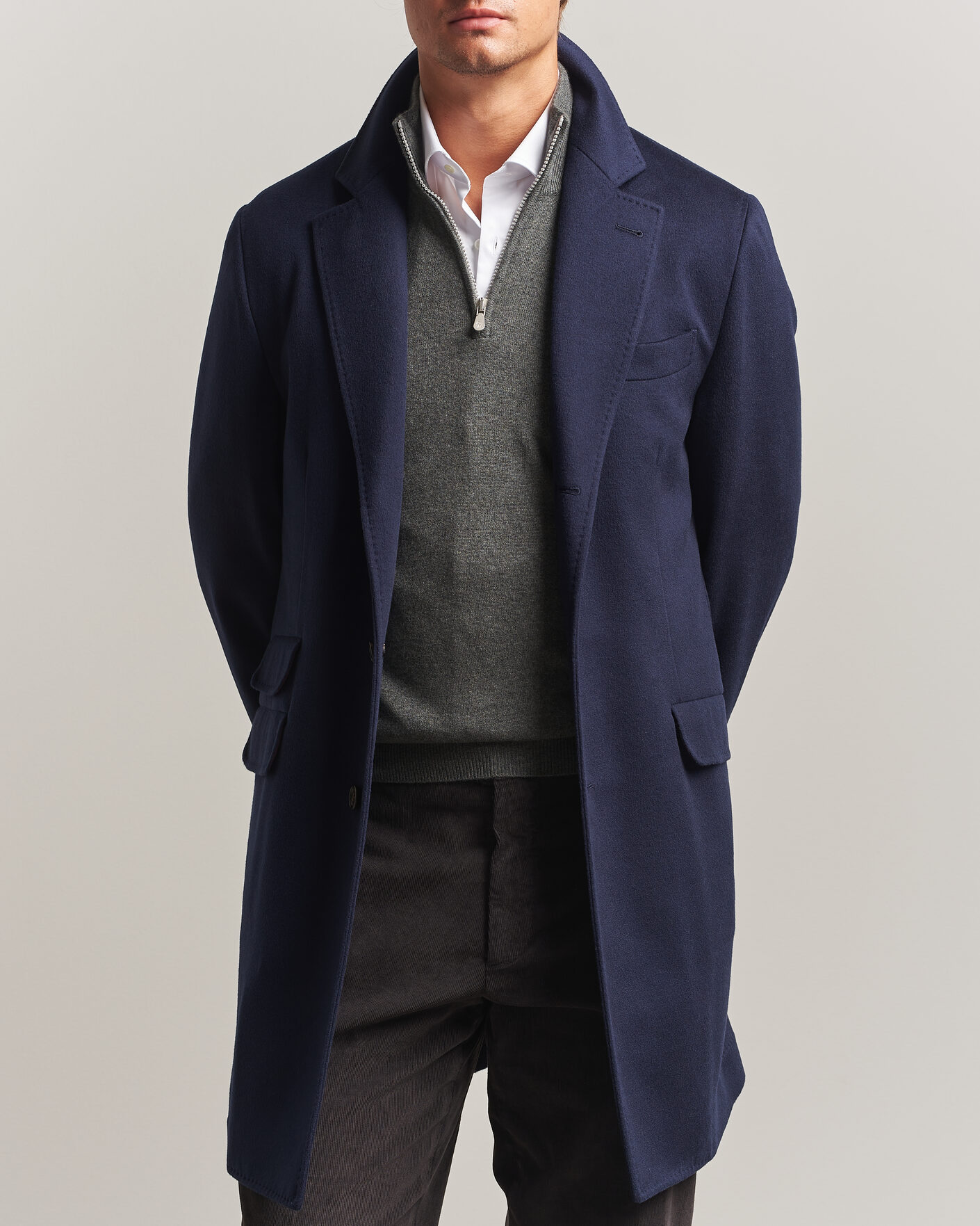 Homme | Manteaux Et Vestes | Brunello Cucinelli | Soft Wool Coat Navy
