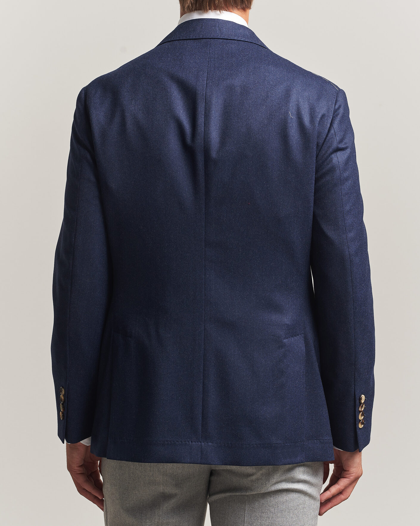 Homme | Blazers | Brunello Cucinelli | Wool Flannel Blazzer Navy