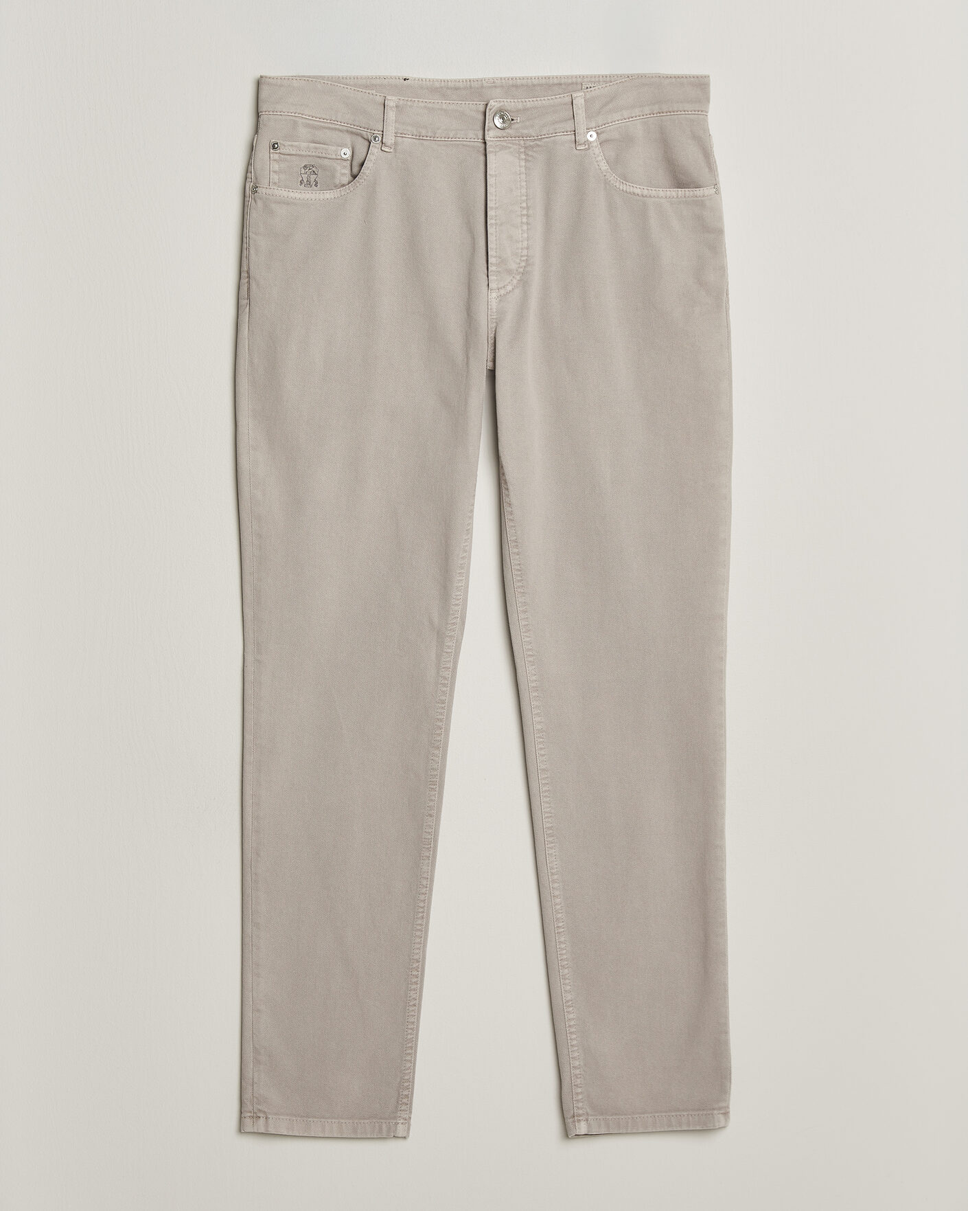 Homme | Pantalons | Brunello Cucinelli | Slim Fit Bull Denim Pants Beige