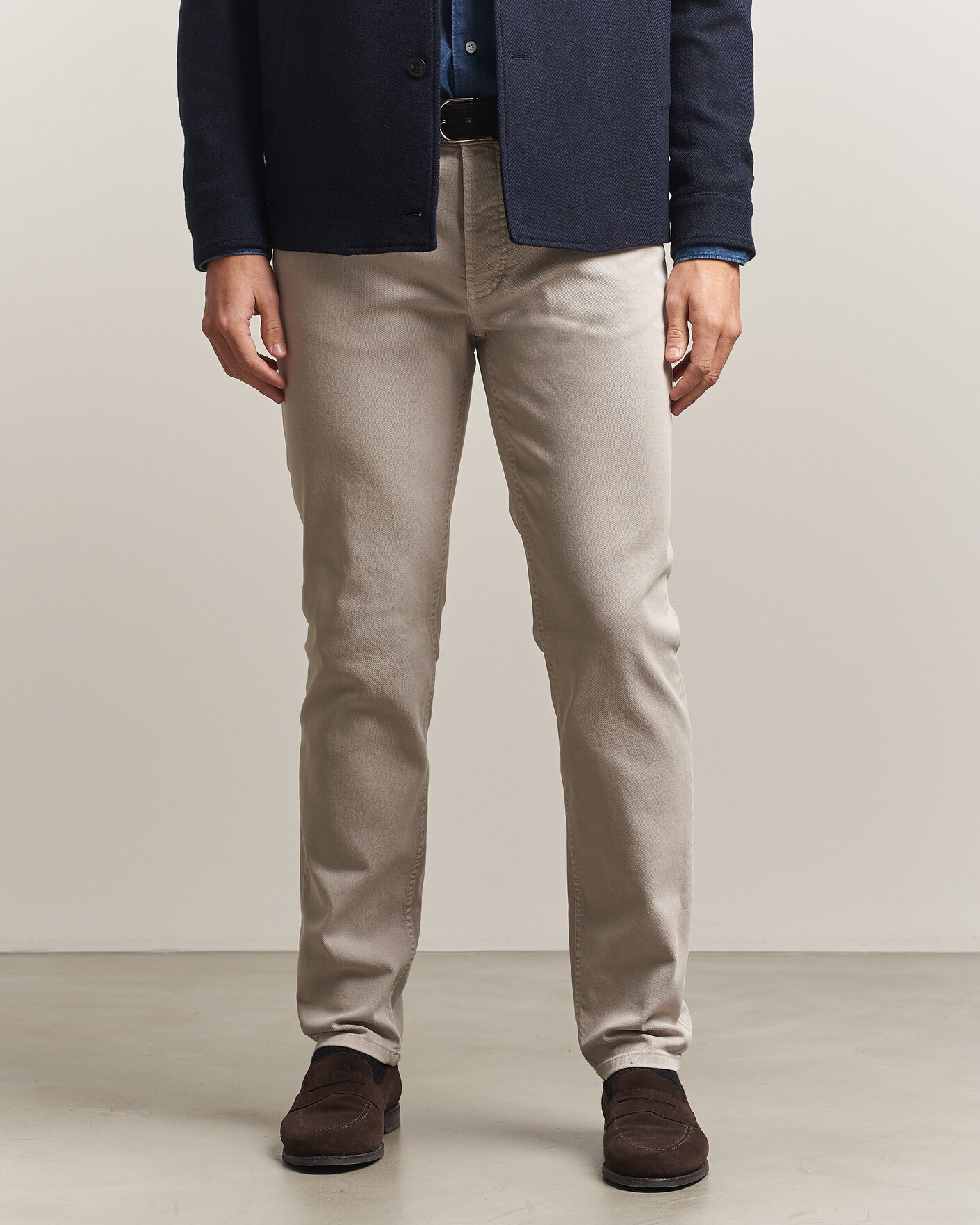 Homme | Pantalons | Brunello Cucinelli | Slim Fit Bull Denim Pants Beige