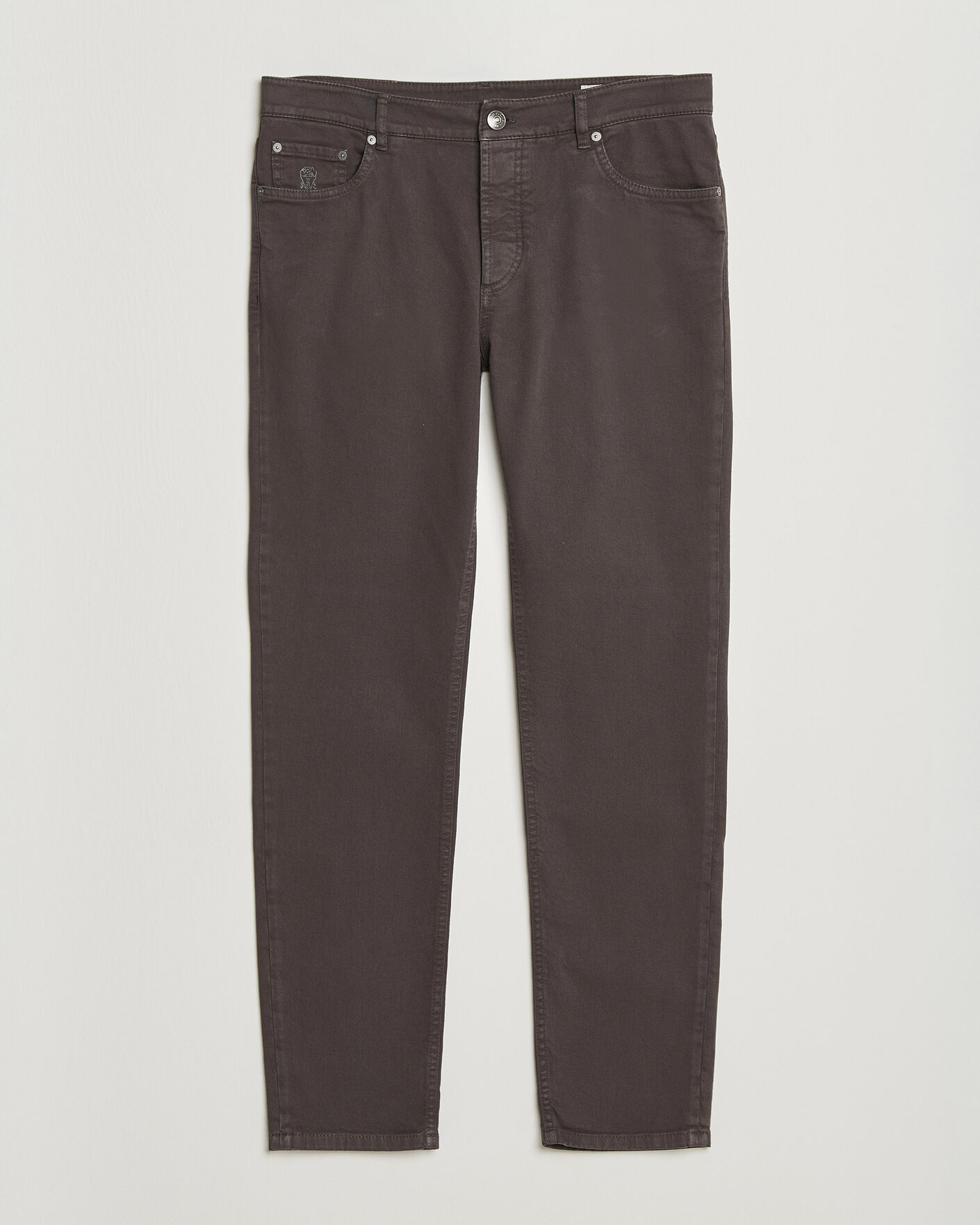 Homme | Pantalons | Brunello Cucinelli | Slim Fit Bull Denim Pants Dark Brown