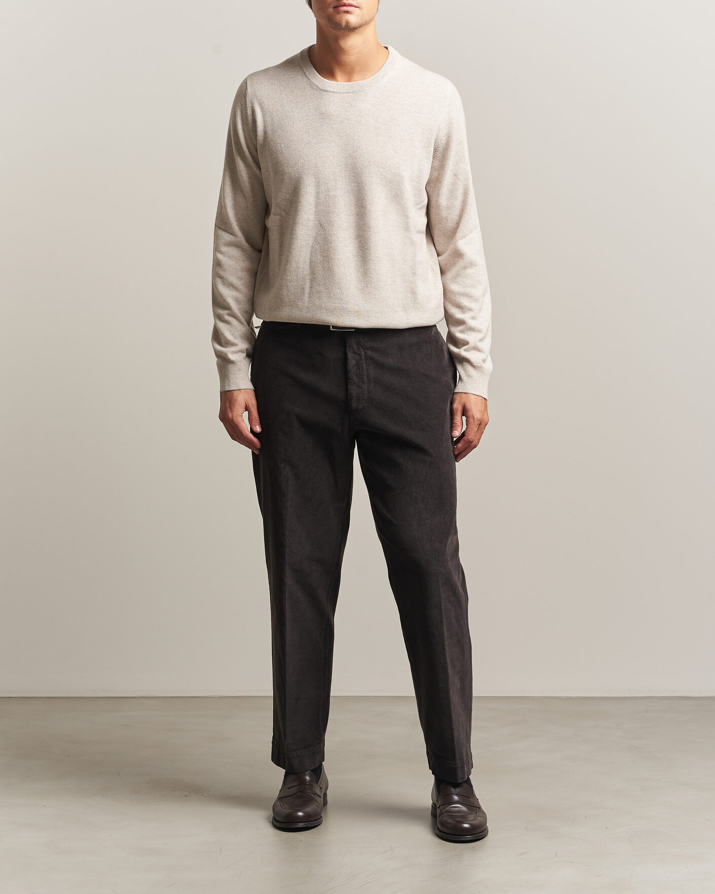 Homme | Pulls Et Tricots | Brunello Cucinelli | 2 Ply Cashmere Pullover Oyster