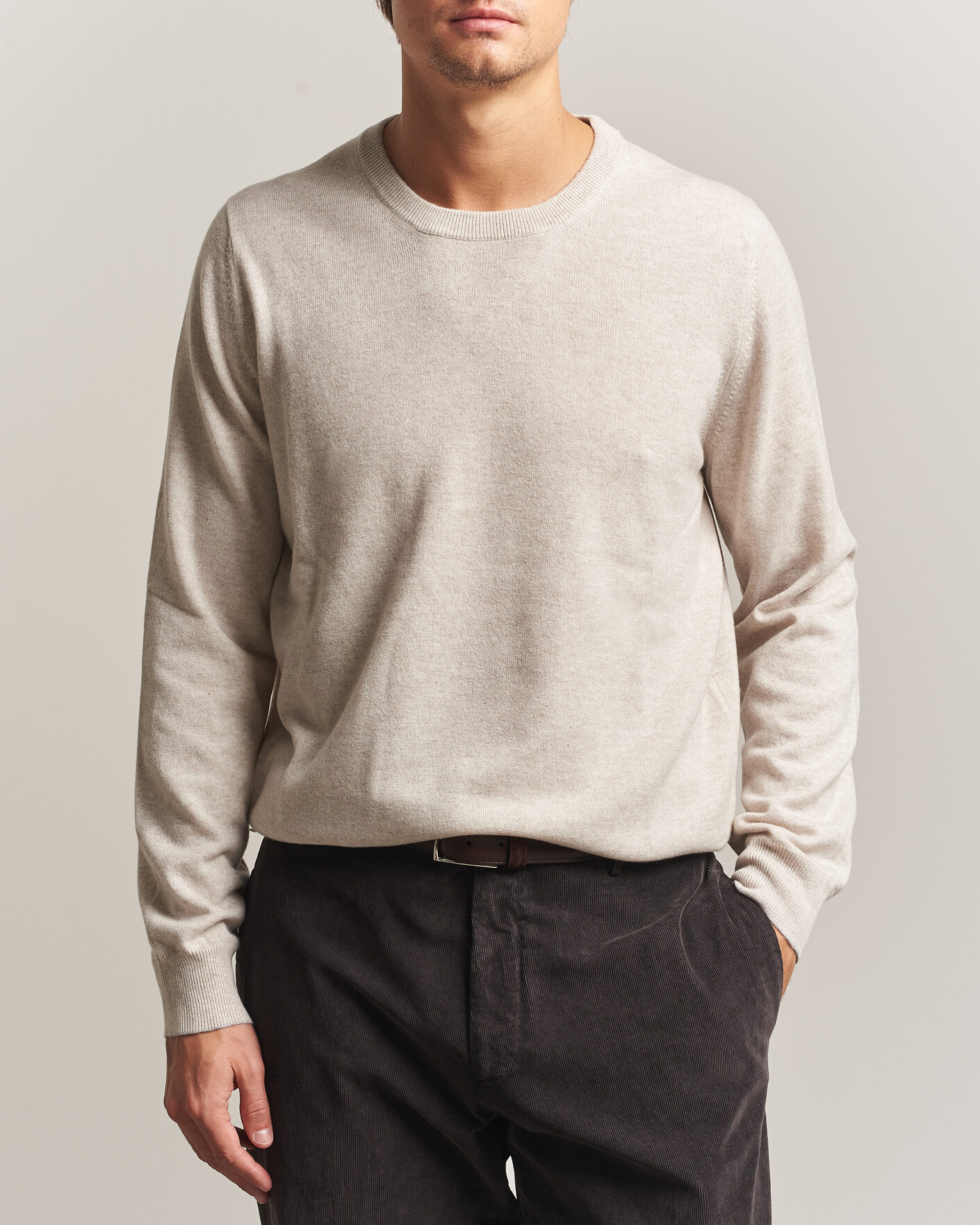 Homme | Pulls Et Tricots | Brunello Cucinelli | 2 Ply Cashmere Pullover Oyster