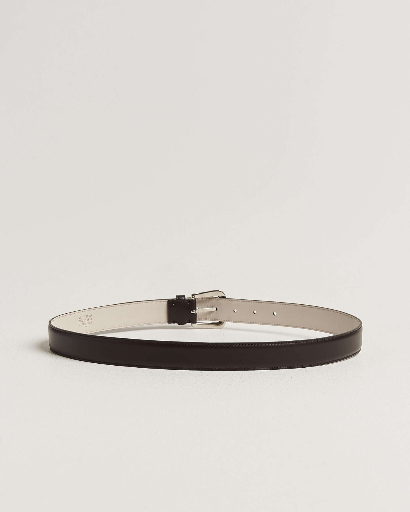 Homme | Ceintures | Brunello Cucinelli | Calf Leather Belt Dark Brown