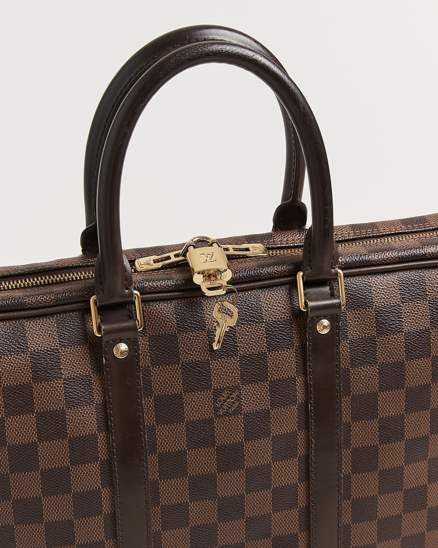 Homme | Pre-Owned & Vintage Bags | Louis Vuitton Pre-Owned | Porte Documents Voyage Damier Ebene