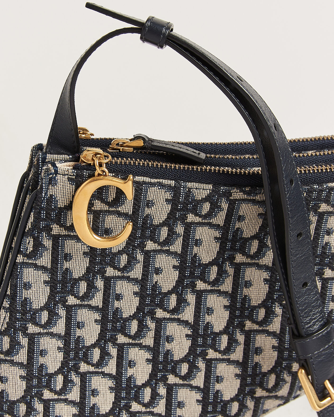 Homme | Pre-Owned & Vintage Bags | Dior Pre-Owned | Saddle Oblique Rodeo Trio Pouch Blue