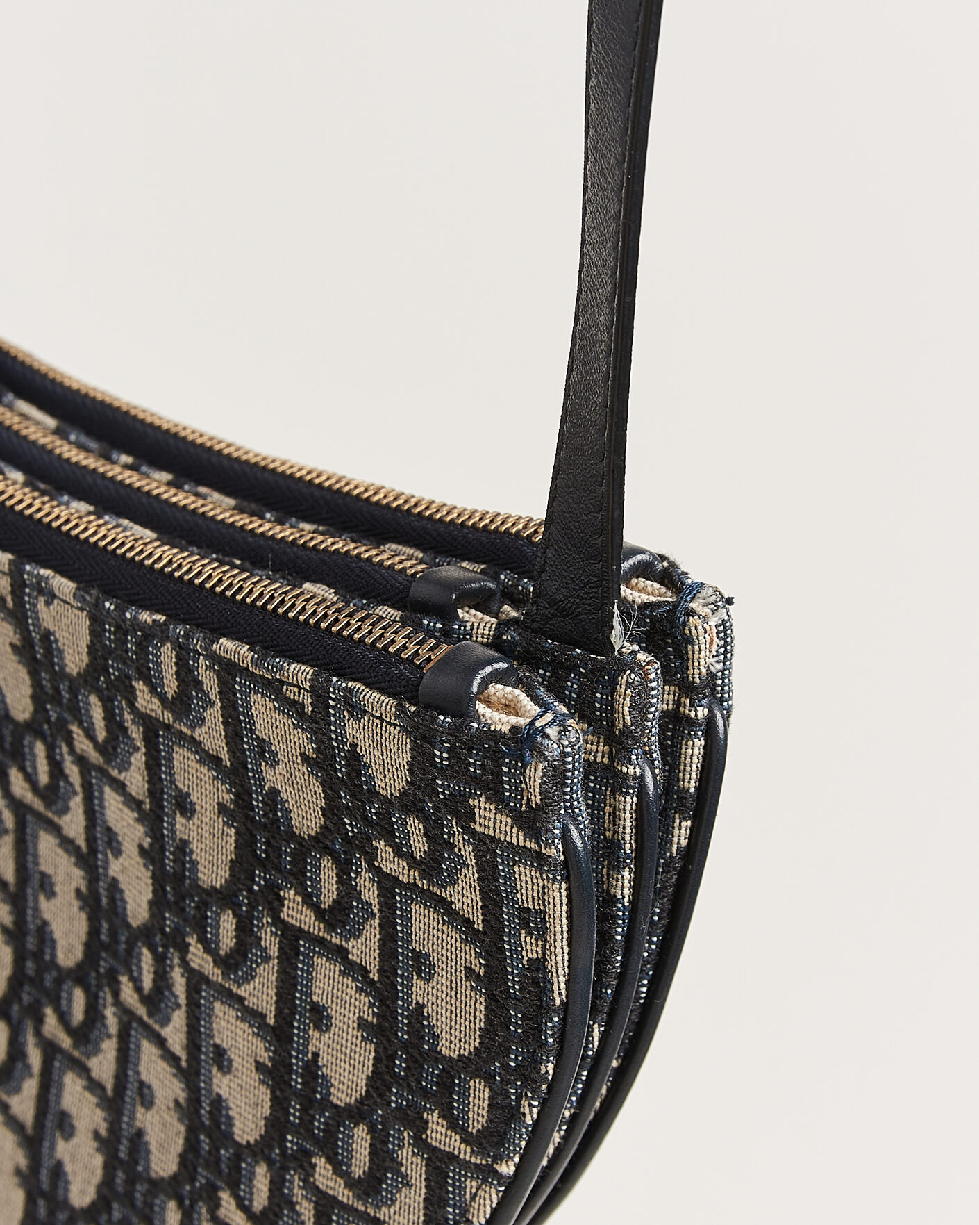 Homme | Pre-Owned & Vintage Bags | Dior Pre-Owned | Saddle Oblique Rodeo Trio Pouch Blue
