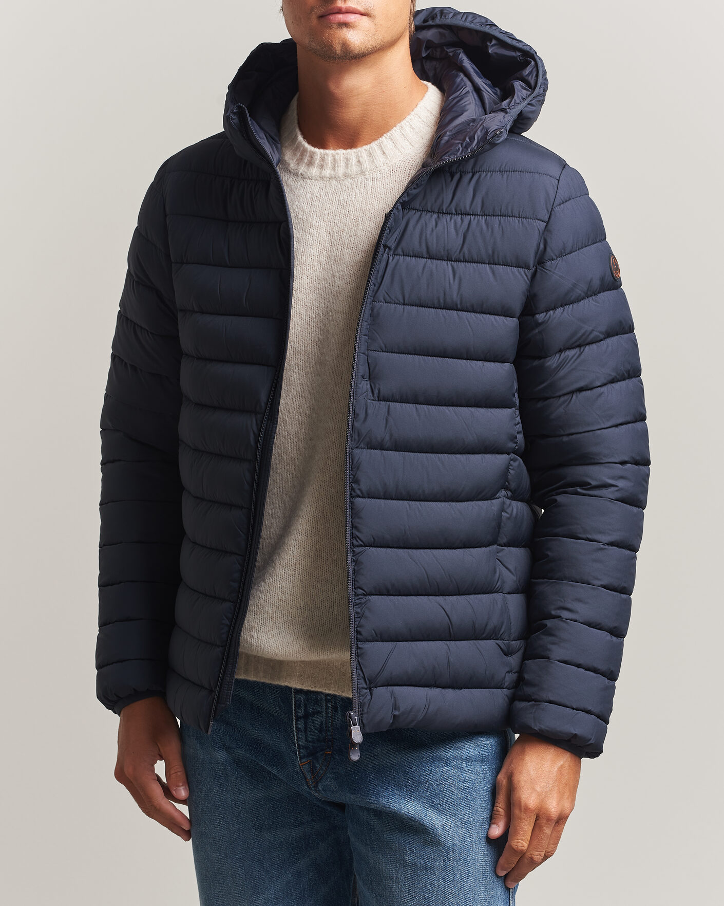 Homme | Manteaux Et Vestes | Save The Duck | Juncus Matt Lightweight Hood Jacket Blue Black