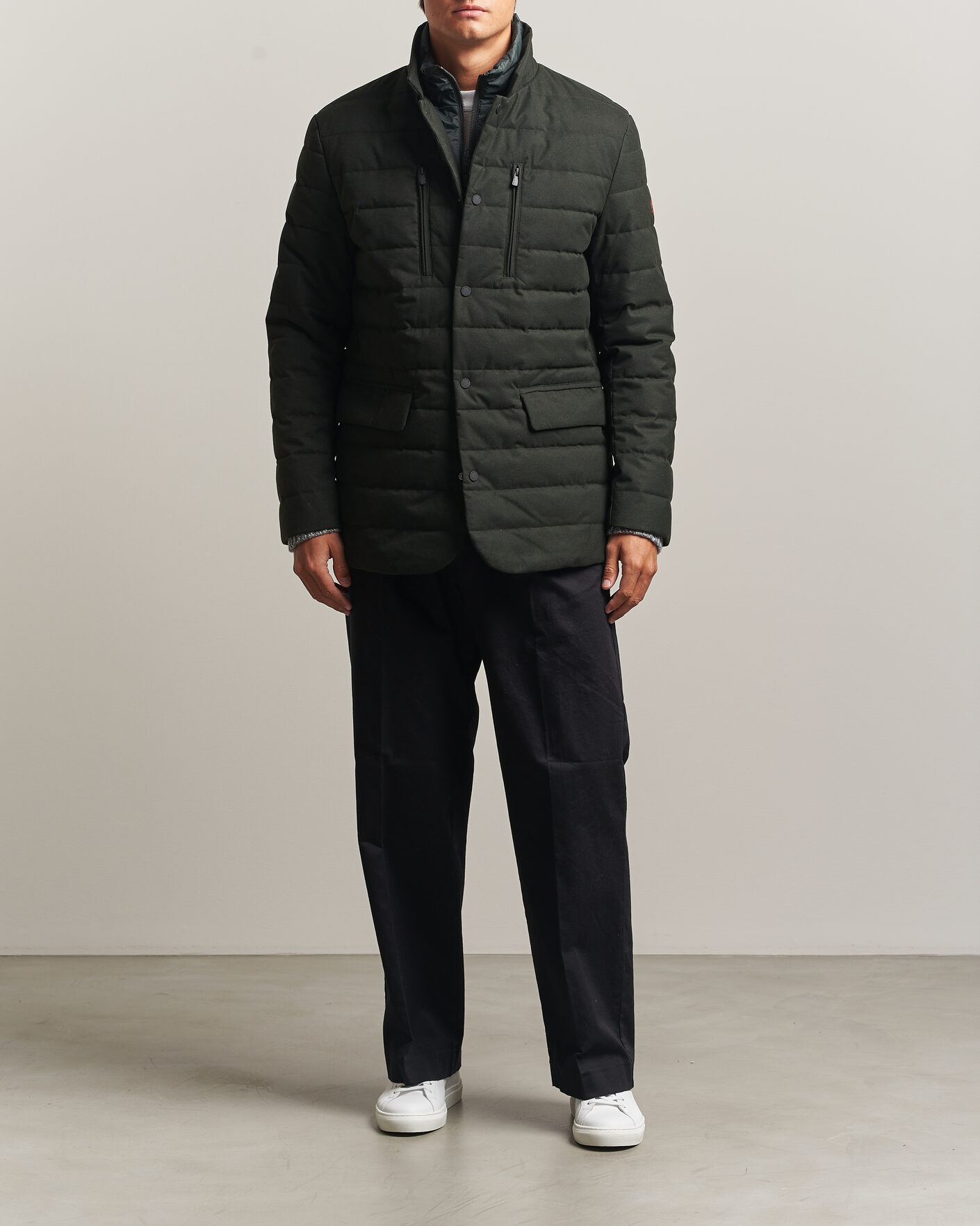 Homme | Manteaux Et Vestes | Save The Duck | Felipe Padded Flannel Jacket Green Black