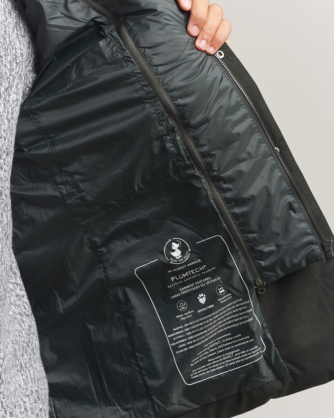 Homme | Manteaux Et Vestes | Save The Duck | Felipe Padded Flannel Jacket Green Black