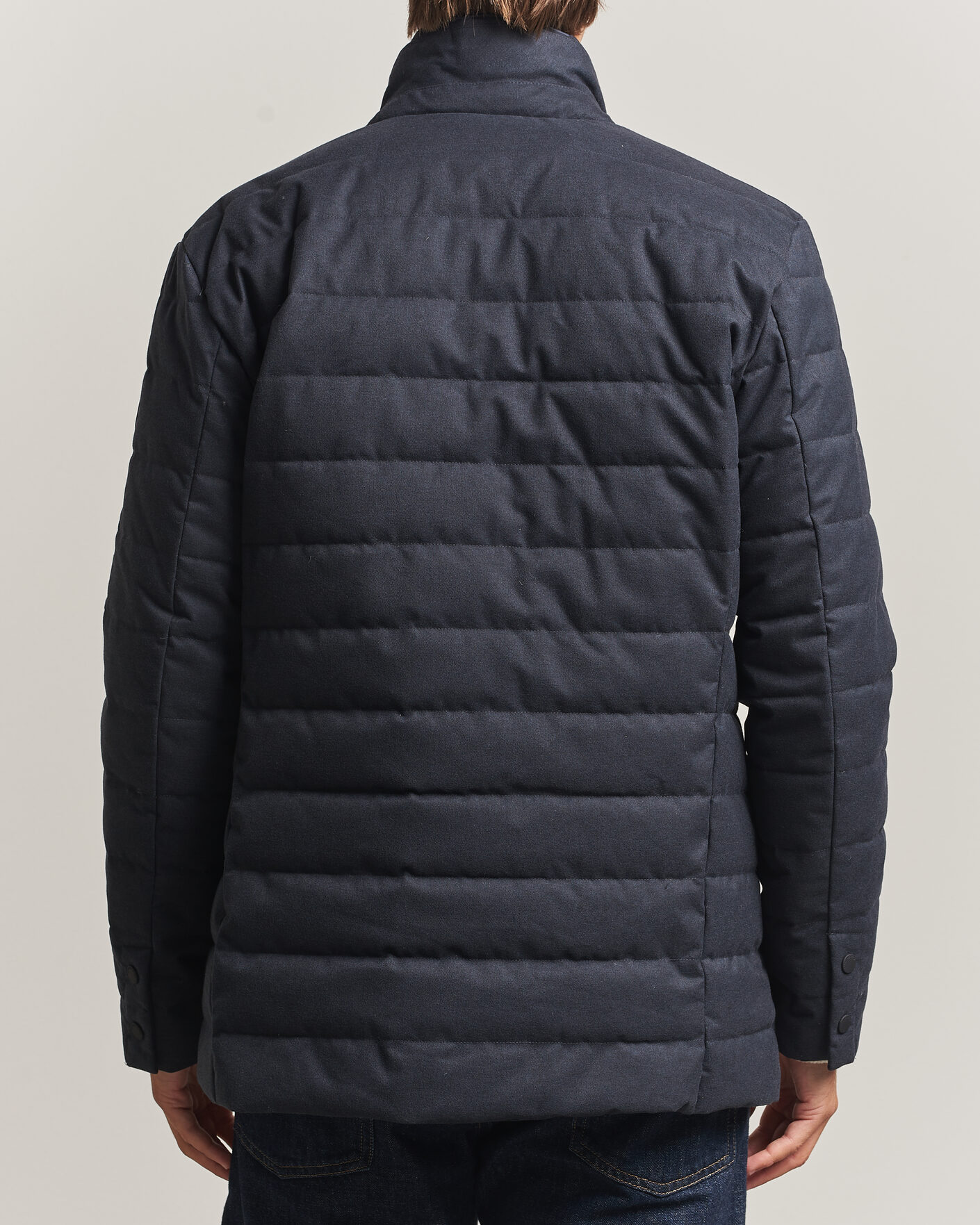 Homme | Manteaux Et Vestes | Save The Duck | Felipe Padded Flannel Jacket Navy Blue