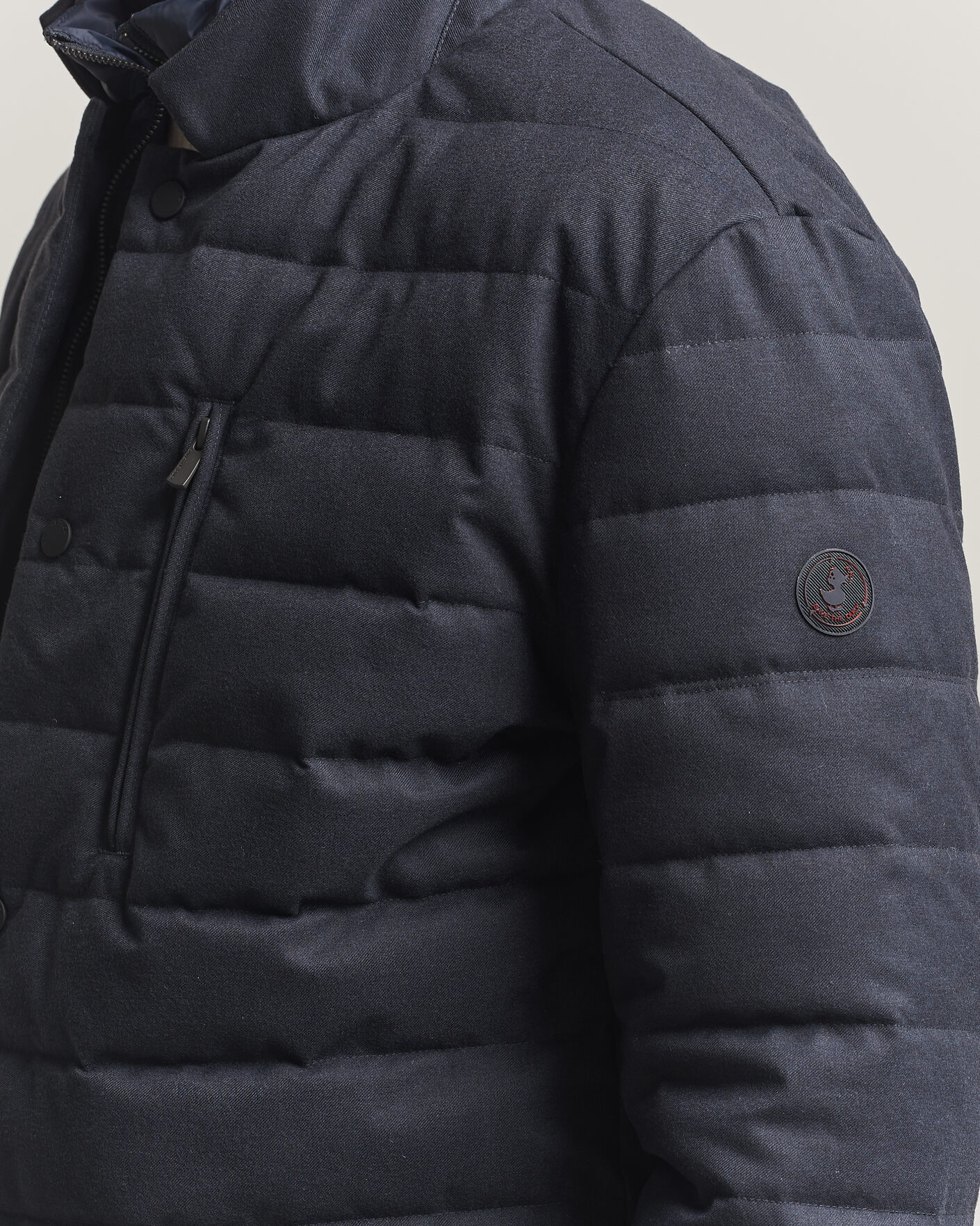 Homme | Manteaux Et Vestes | Save The Duck | Felipe Padded Flannel Jacket Navy Blue