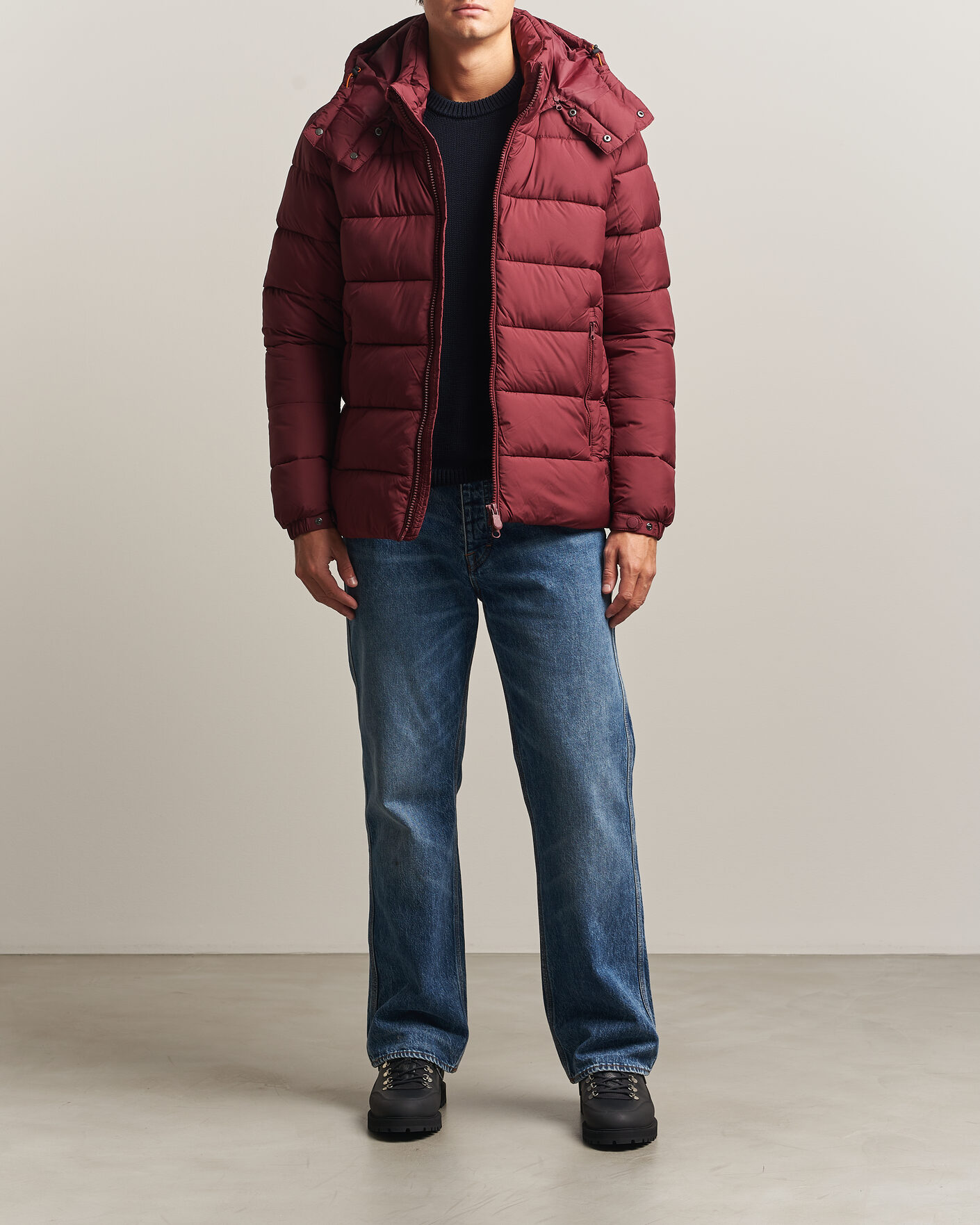 Homme | Manteaux Et Vestes | Save The Duck | Boris Matt Padded Puffer Wine Red