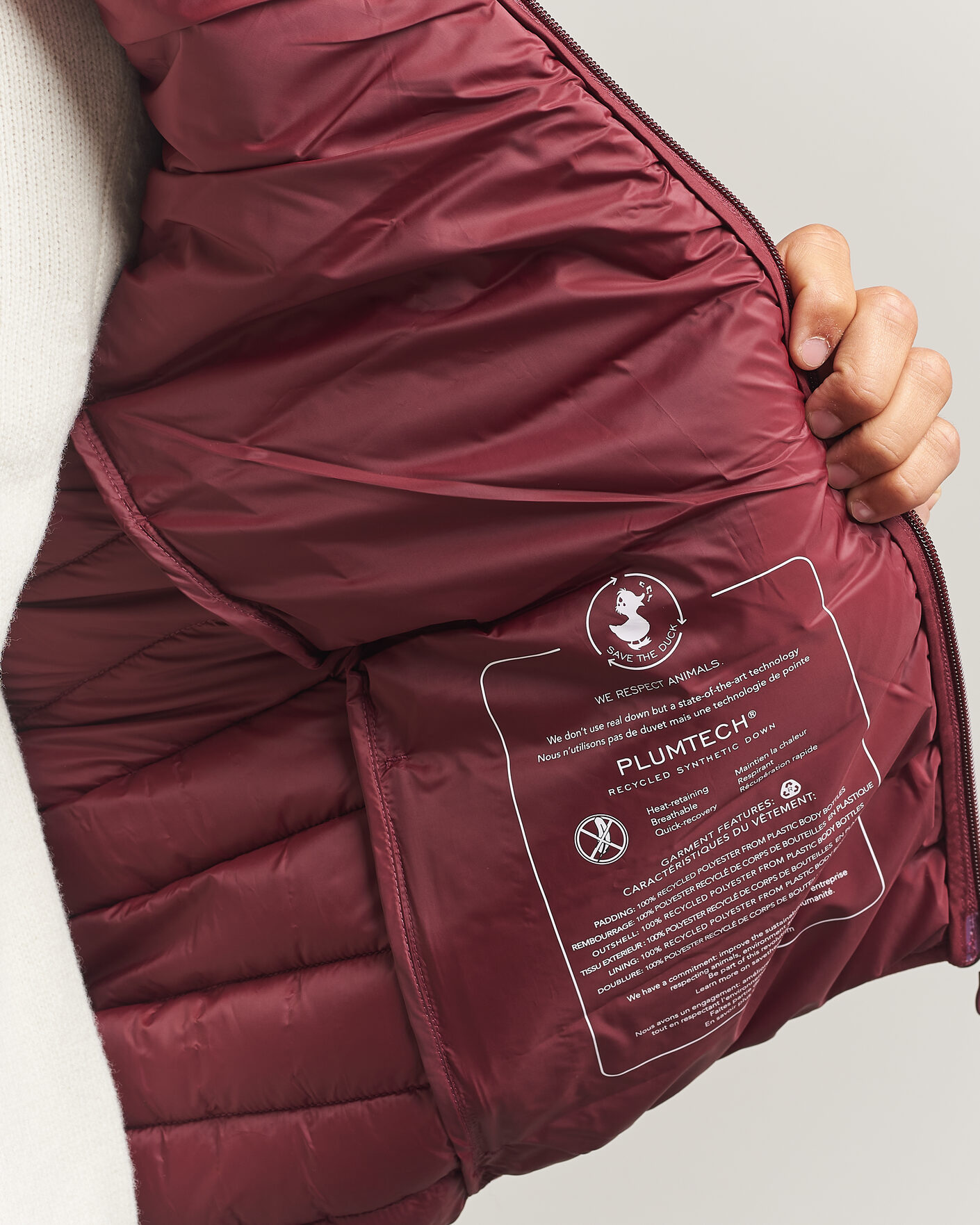 Homme | Gilets | Save The Duck | Rhus Matt Lightweight Vest Wine Red