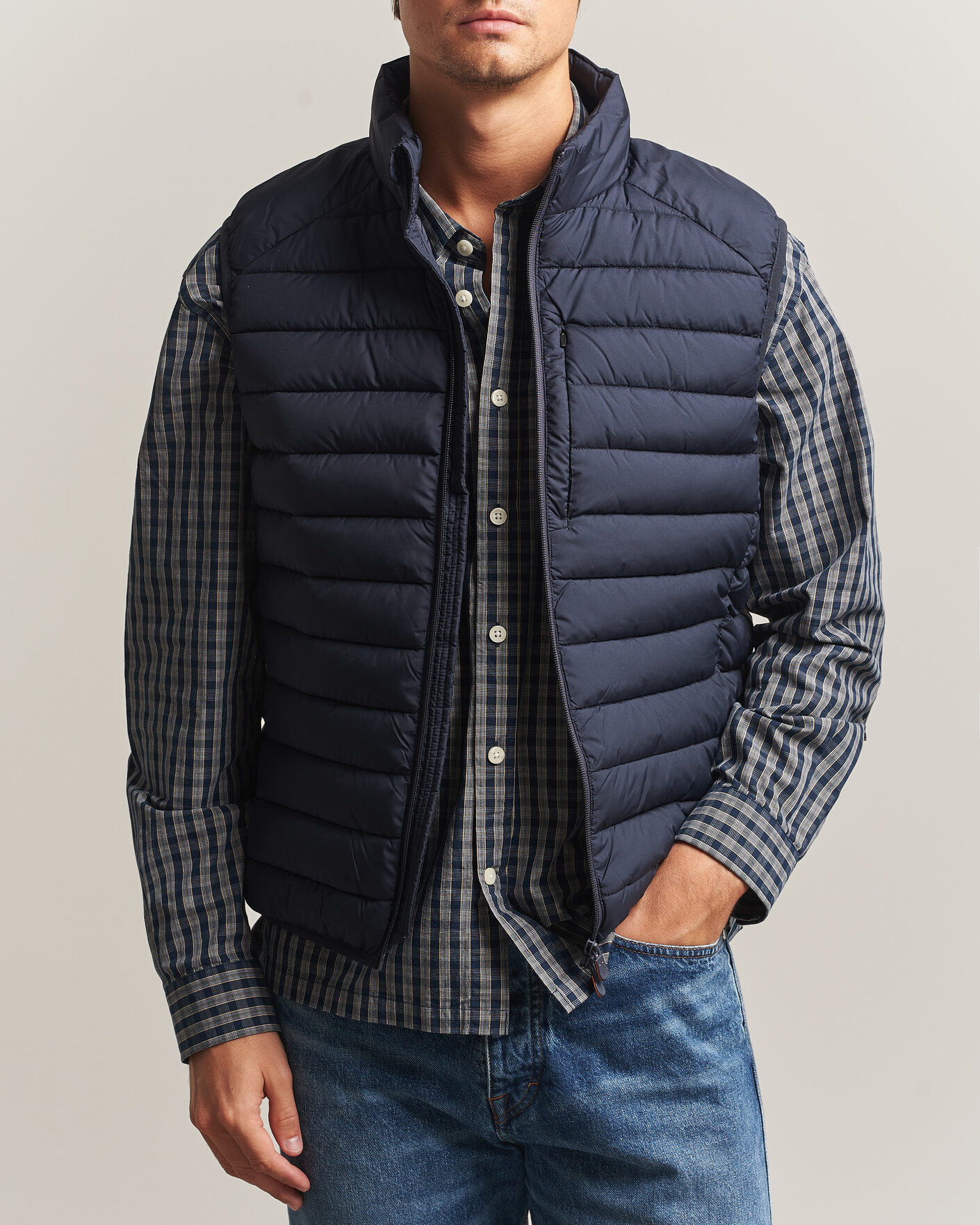 Homme | Gilets | Save The Duck | Rhus Matt Lightweight Vest Blue Black
