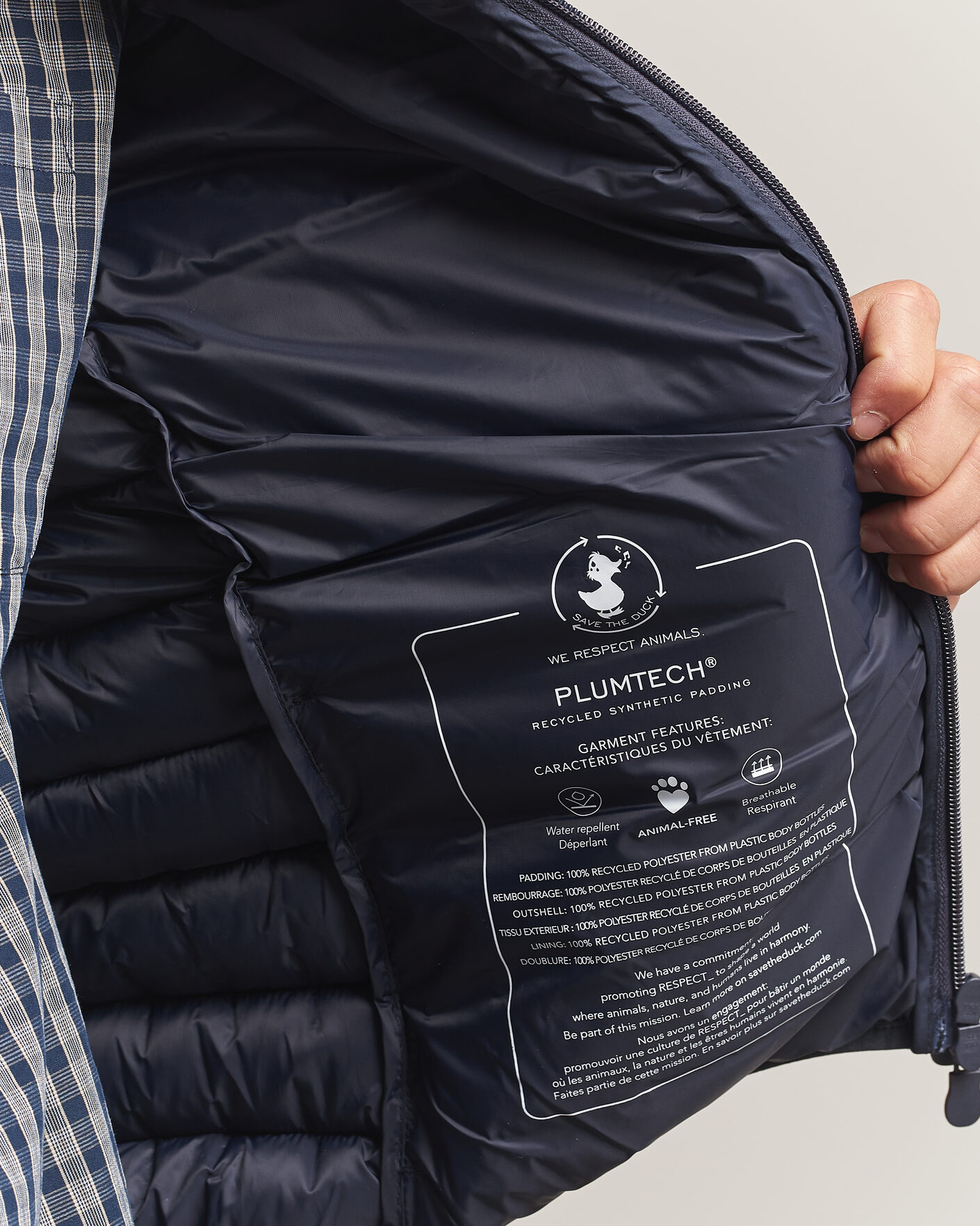 Homme | Gilets | Save The Duck | Rhus Matt Lightweight Vest Blue Black