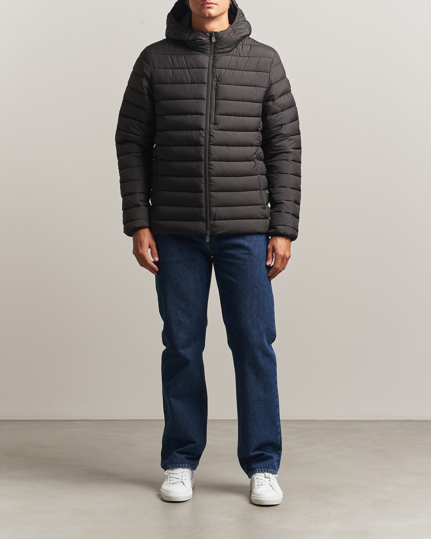 Homme | Manteaux Et Vestes | Save The Duck | Juncus Matt Lightweight Hood Jacket Brown Black