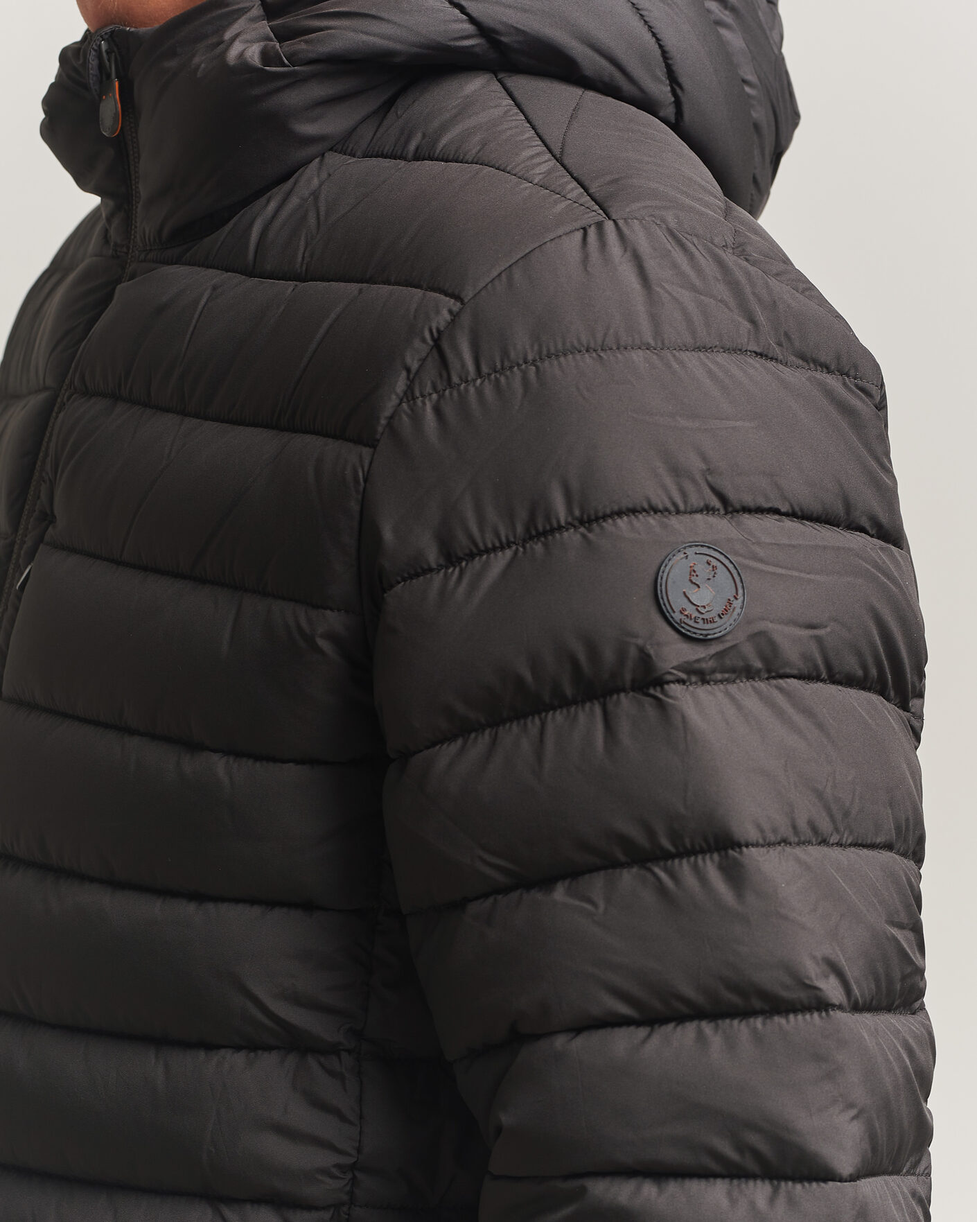 Homme | Manteaux Et Vestes | Save The Duck | Juncus Matt Lightweight Hood Jacket Brown Black