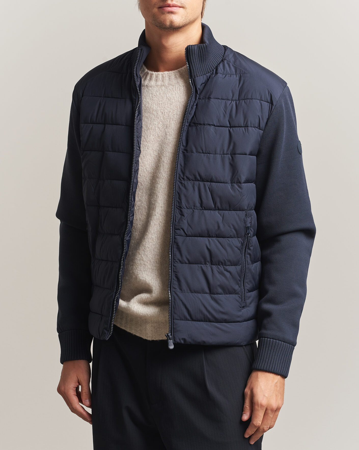 Homme | Manteaux Et Vestes | Save The Duck | Sedum Hybrid Jacket Blue Black