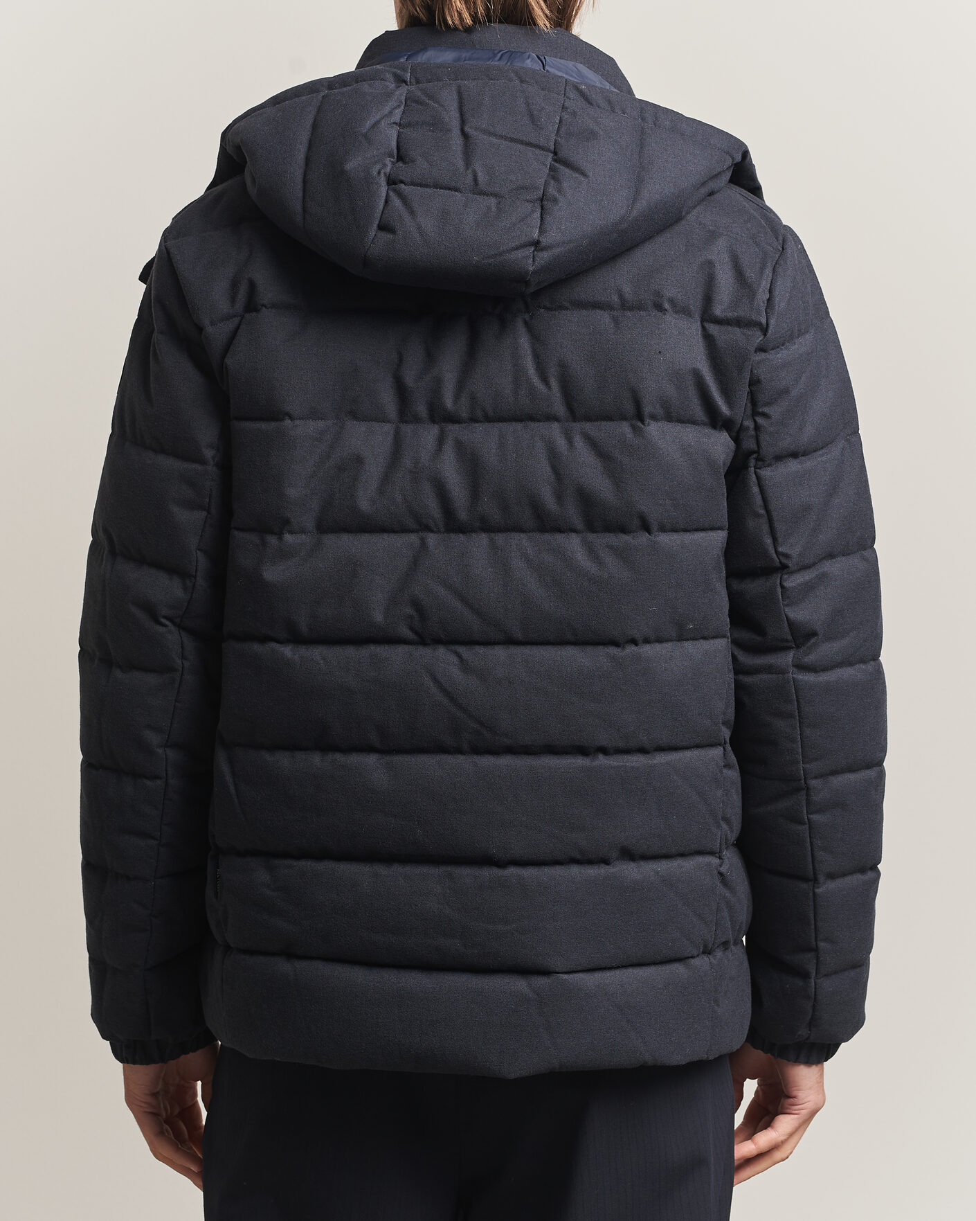 Homme | Manteaux Et Vestes | Save The Duck | Constantin Padded Flannel Jacket Navy Blue Melange