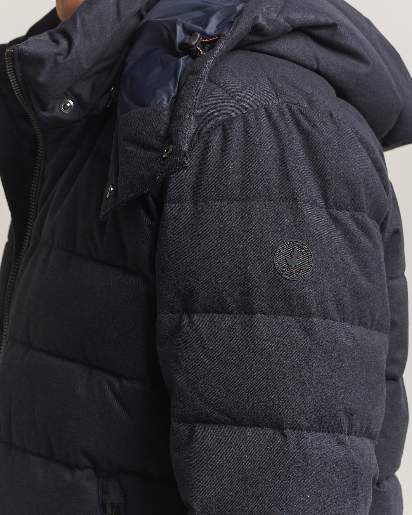 Homme | Manteaux Et Vestes | Save The Duck | Constantin Padded Flannel Jacket Navy Blue Melange