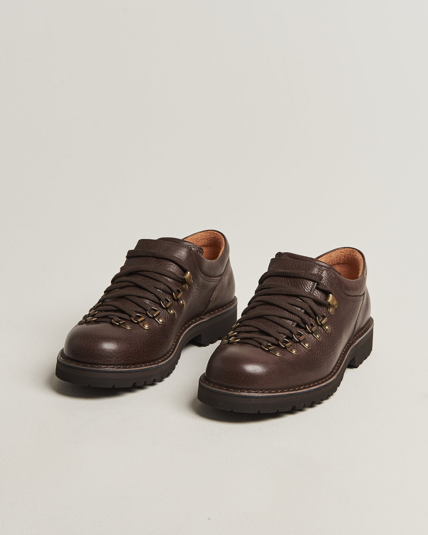 Homme | Bottes | Fracap | M121 Low Grain Leather Boot Dark Brown