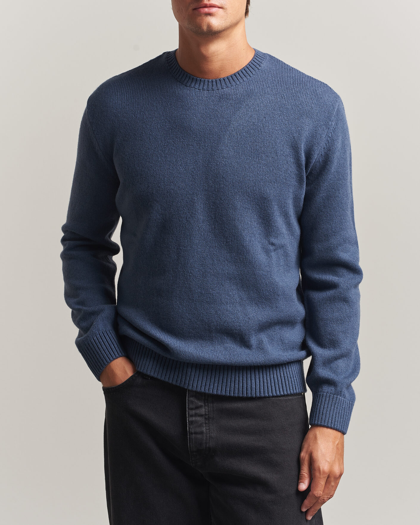 Homme | Pulls Et Tricots | Colorful Standard | Classic Merino Wool Crew Neck Petrol Blue