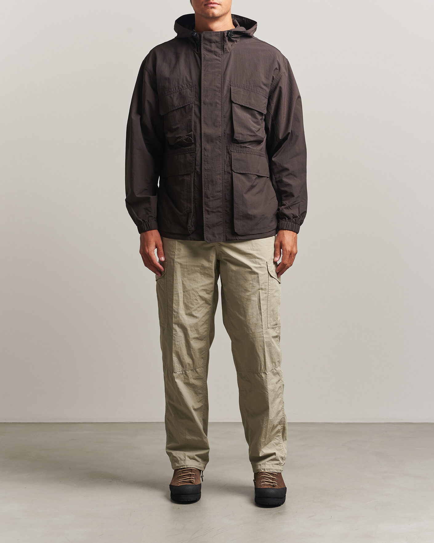 Homme | Manteaux Et Vestes | Snow Peak | Nylon Double Rip Jacket Dark Brown