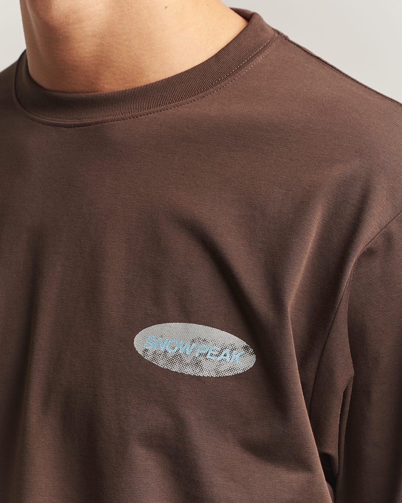 Homme | T-shirts | Snow Peak | Campscape L/S T-Shirt Brown