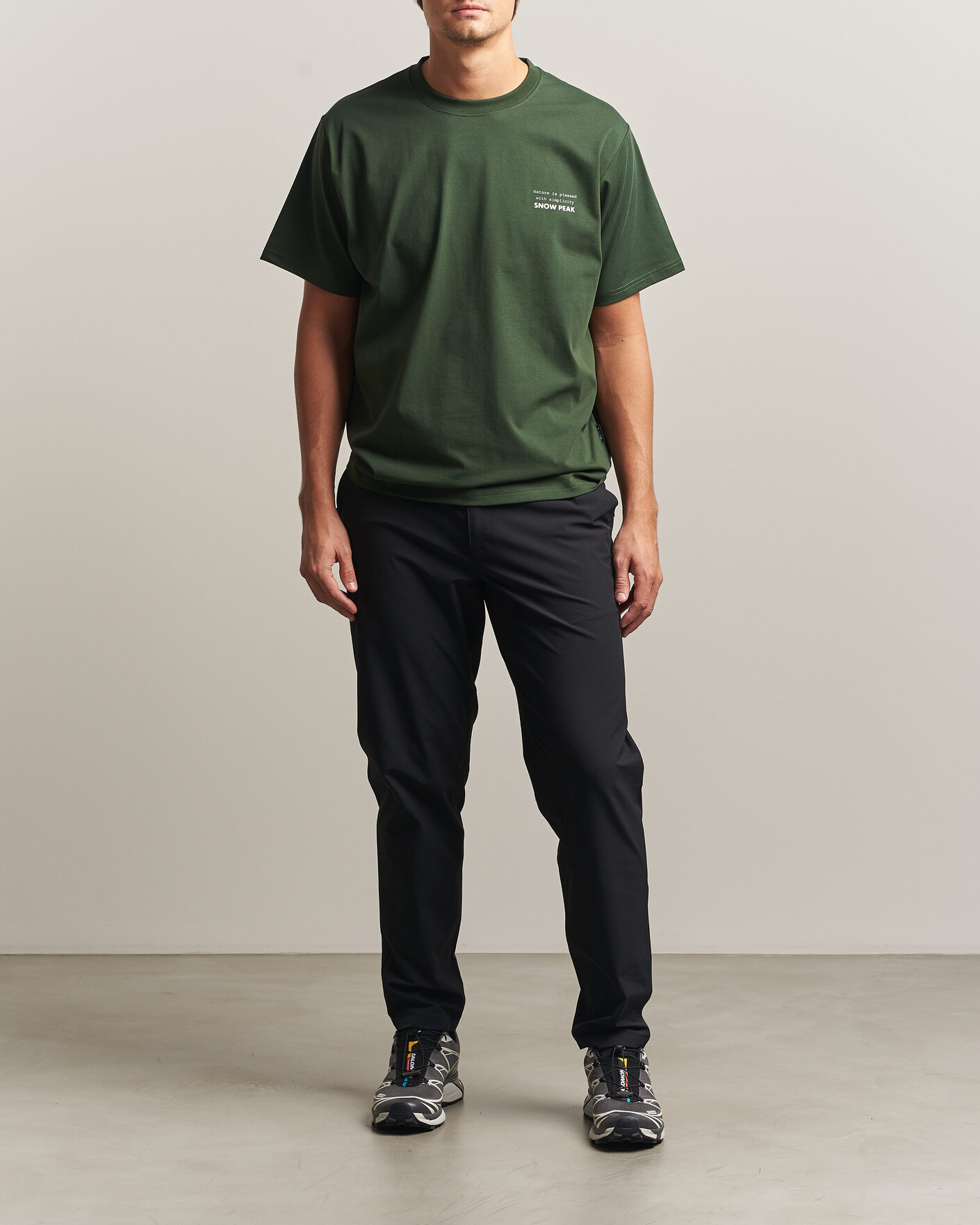 Homme | T-shirts | Snow Peak | Elemental Balance T-Shirt Dark Green