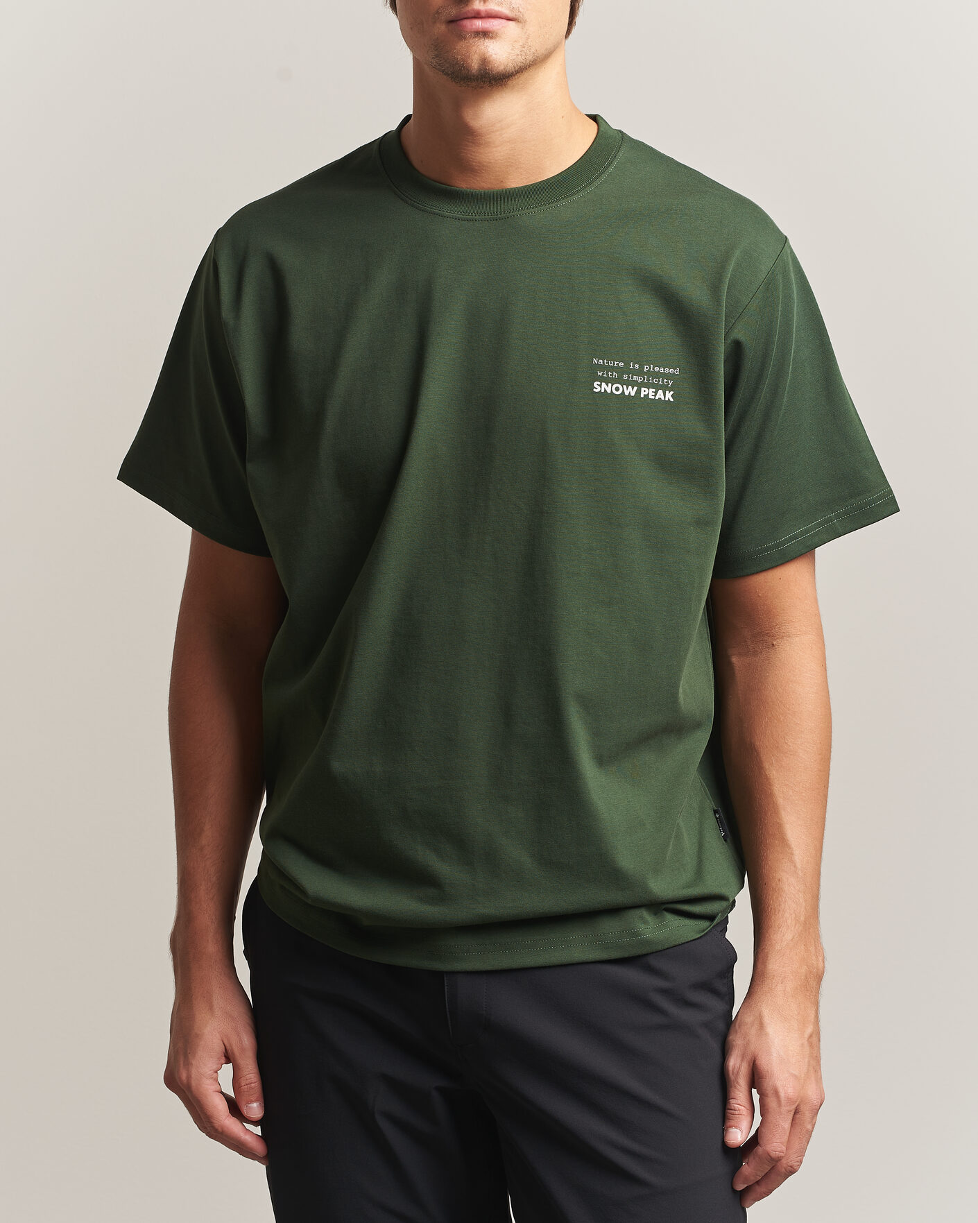 Homme | T-shirts | Snow Peak | Elemental Balance T-Shirt Dark Green