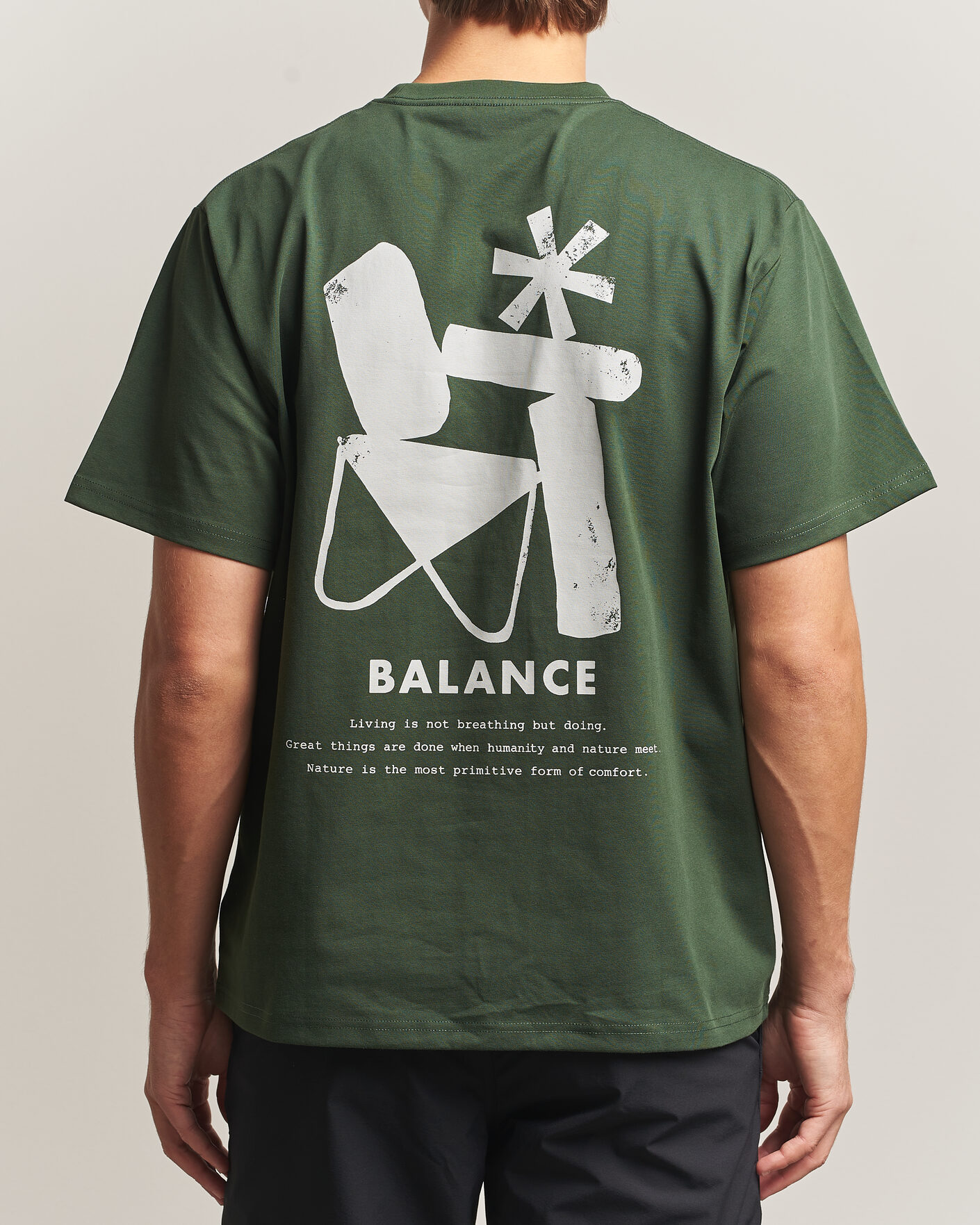 Homme | T-shirts | Snow Peak | Elemental Balance T-Shirt Dark Green