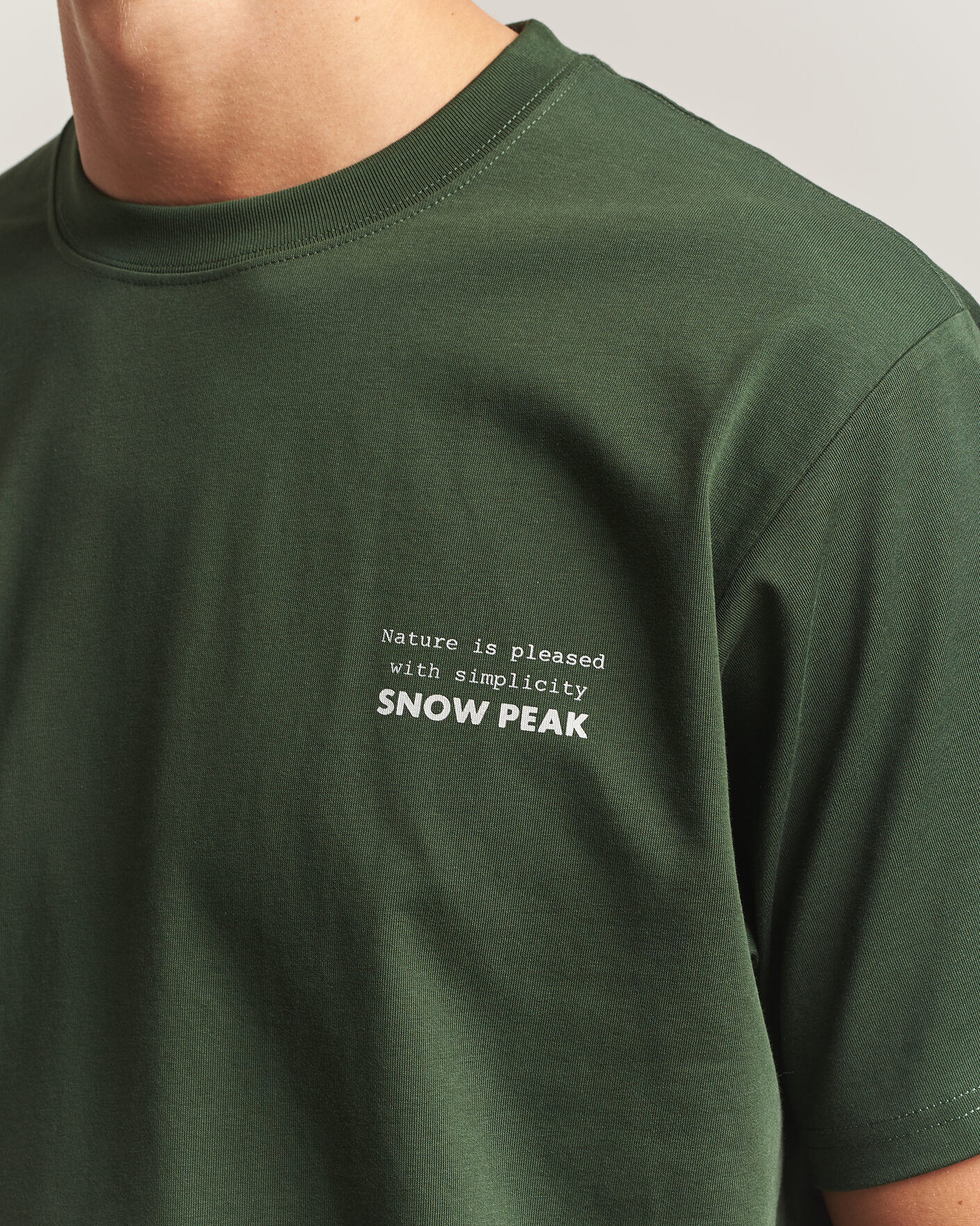Homme | T-shirts | Snow Peak | Elemental Balance T-Shirt Dark Green