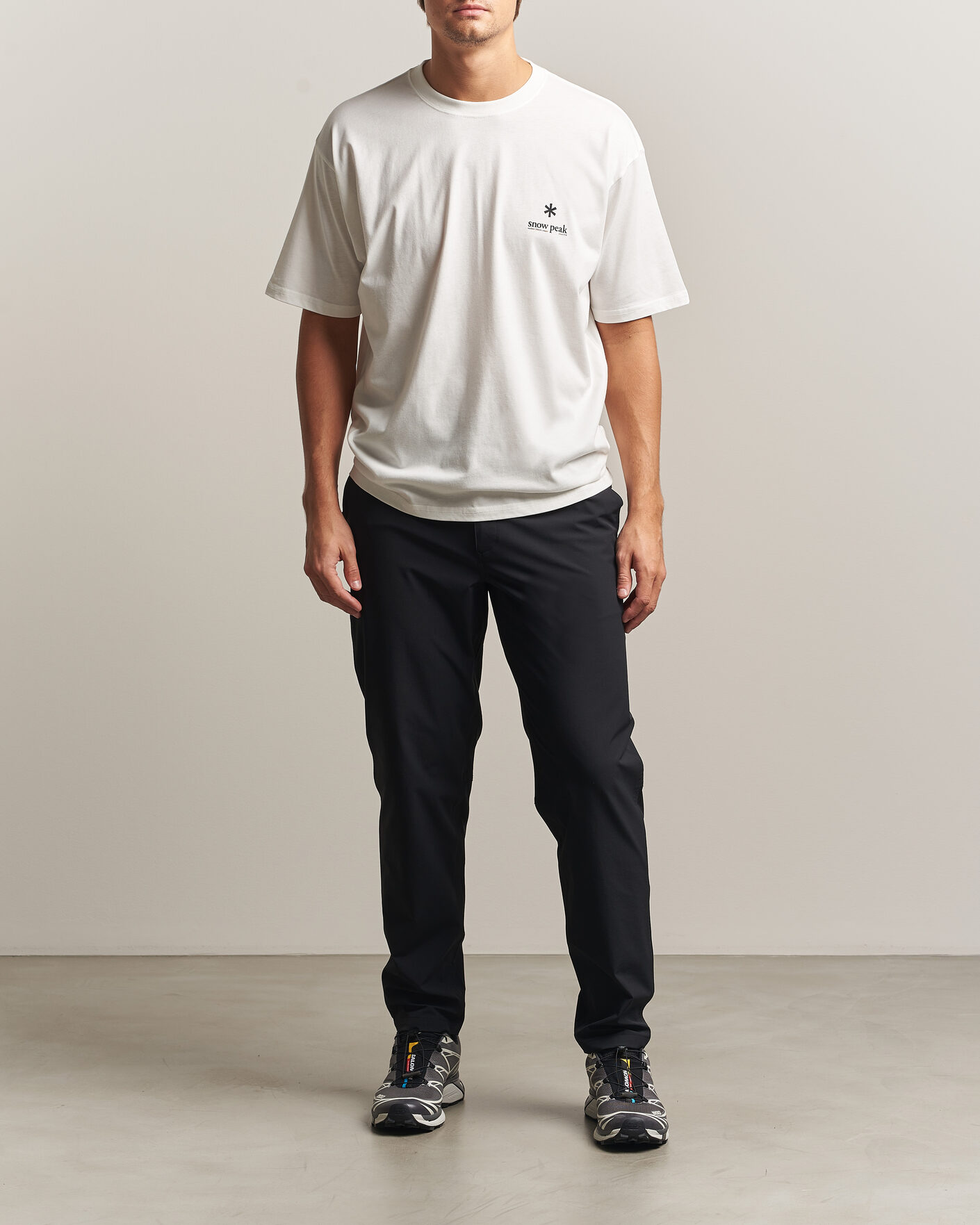 Homme | T-shirts | Snow Peak | Soft Cotton Relaxed Logo T-Shirt Off White