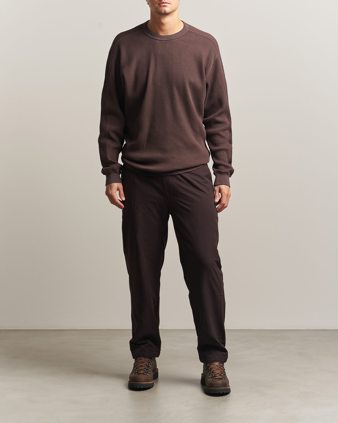 Homme | Pulls Et Tricots | Snow Peak | Heavyweight Waffle Pullover Dark Brown