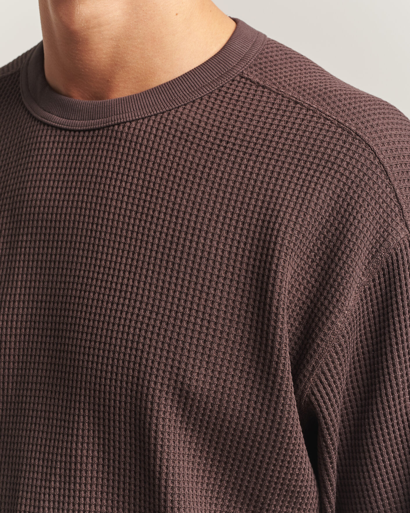 Homme | Pulls Et Tricots | Snow Peak | Heavyweight Waffle Pullover Dark Brown