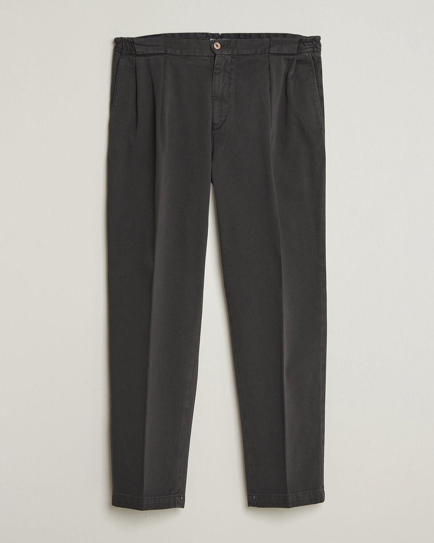 Homme | Pantalons | Briglia 1949 | Portobello Loose Fit Cotton Trousers Dark Grey