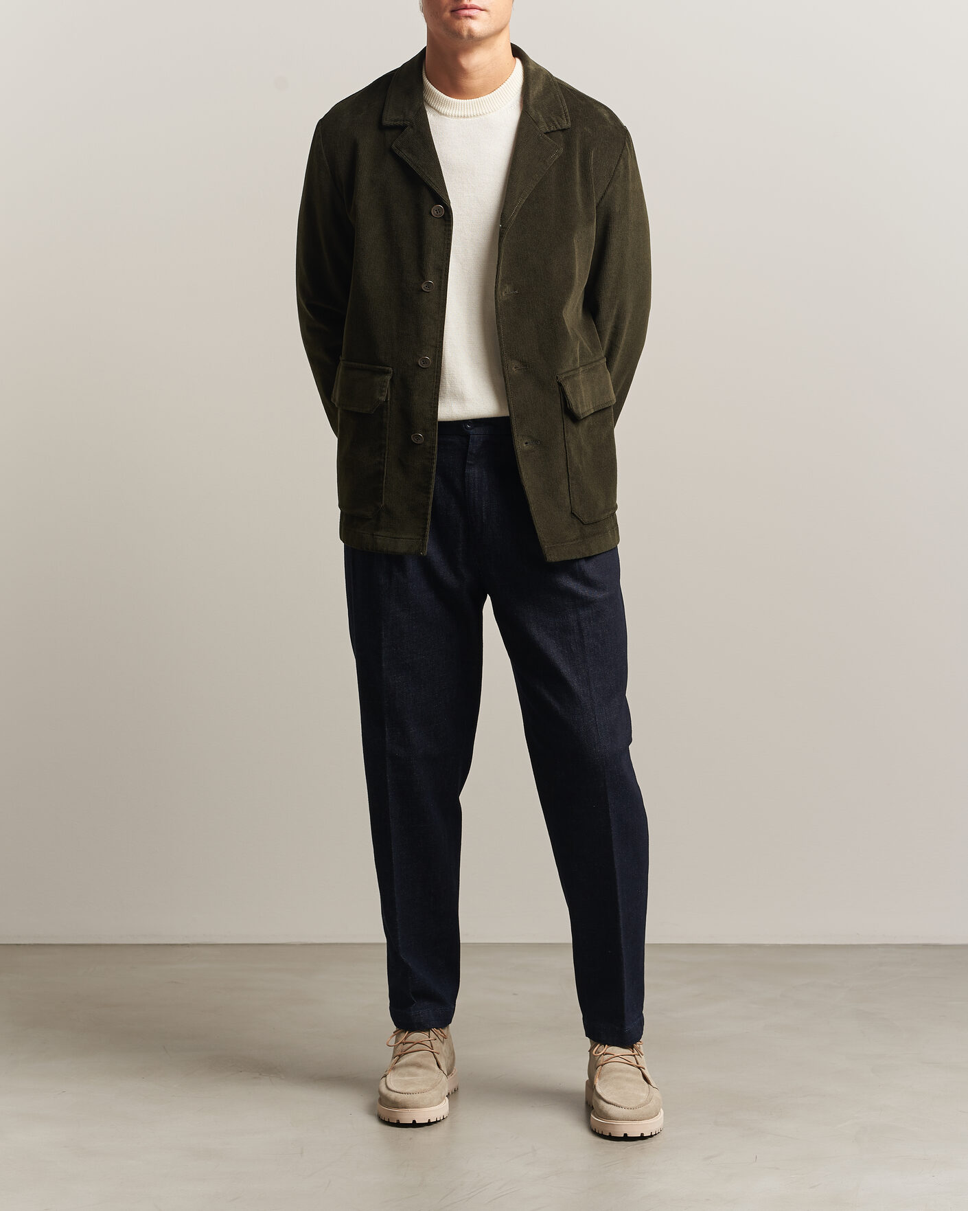Homme | Pantalons | Briglia 1949 | Portobello Loose Fit Denim Trousers Dark Blue