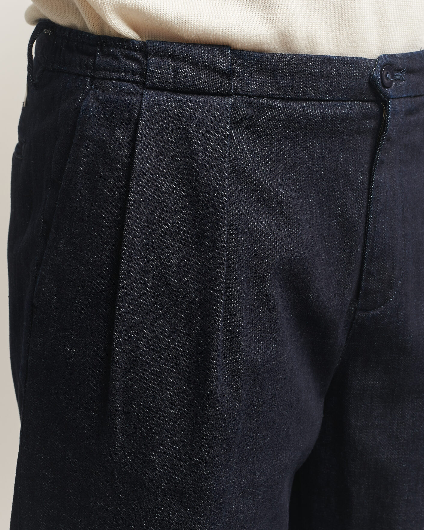 Homme | Pantalons | Briglia 1949 | Portobello Loose Fit Denim Trousers Dark Blue