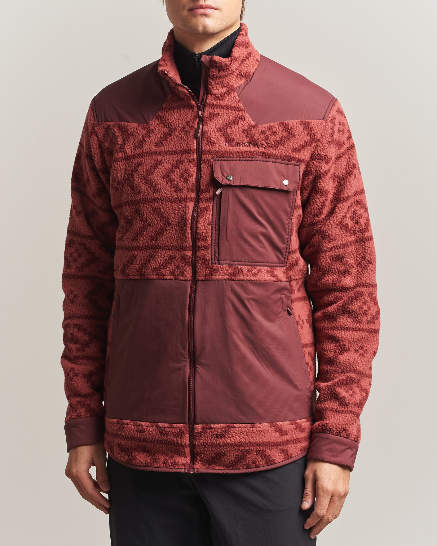 Homme | Manteaux Et Vestes | Norrøna | Tamok Warm3 Fleece Jacket Cowhide