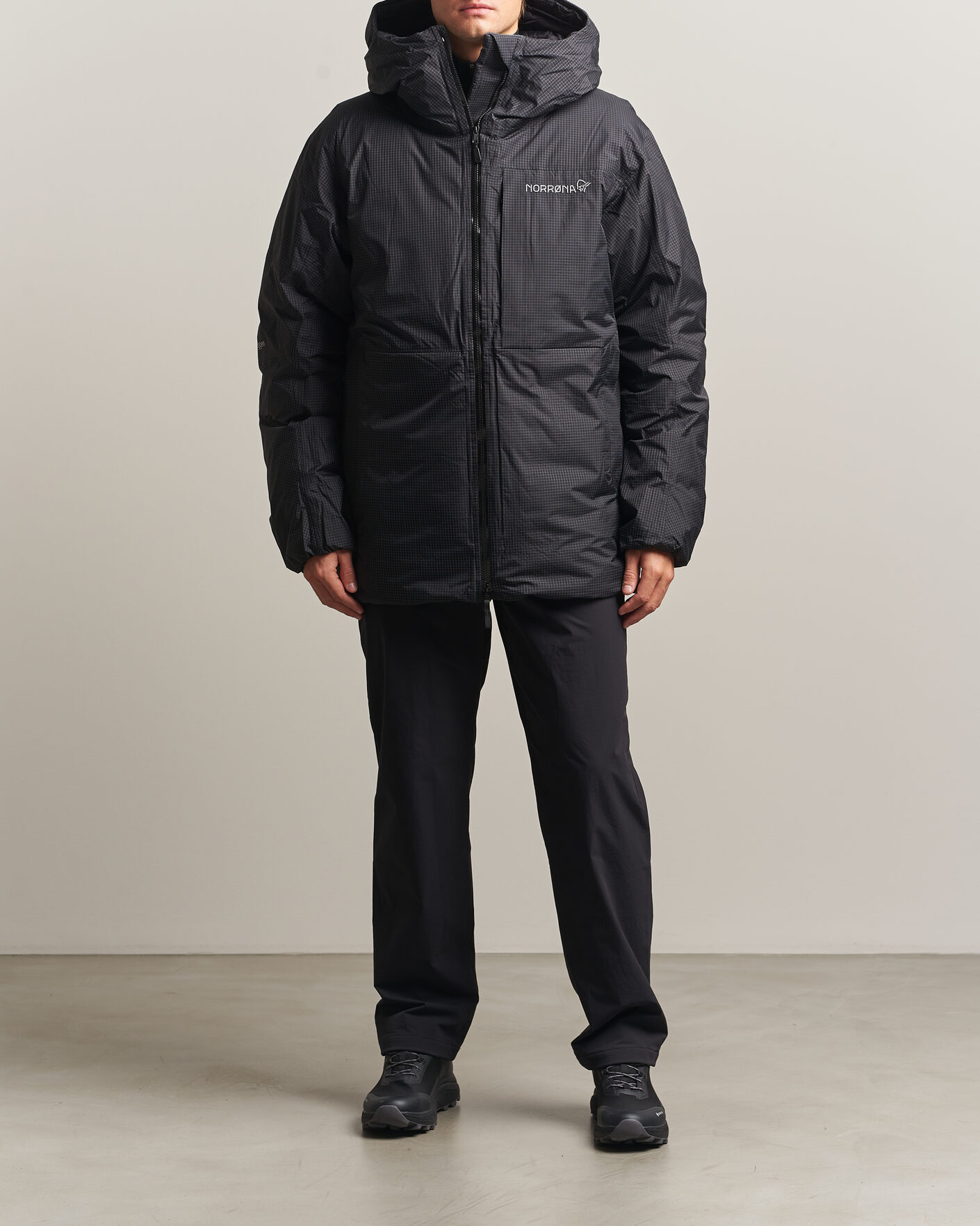 Homme | Manteaux Et Vestes | Norrøna | Trollveggen dri2 Down 800 Zip Hood Caviar Black