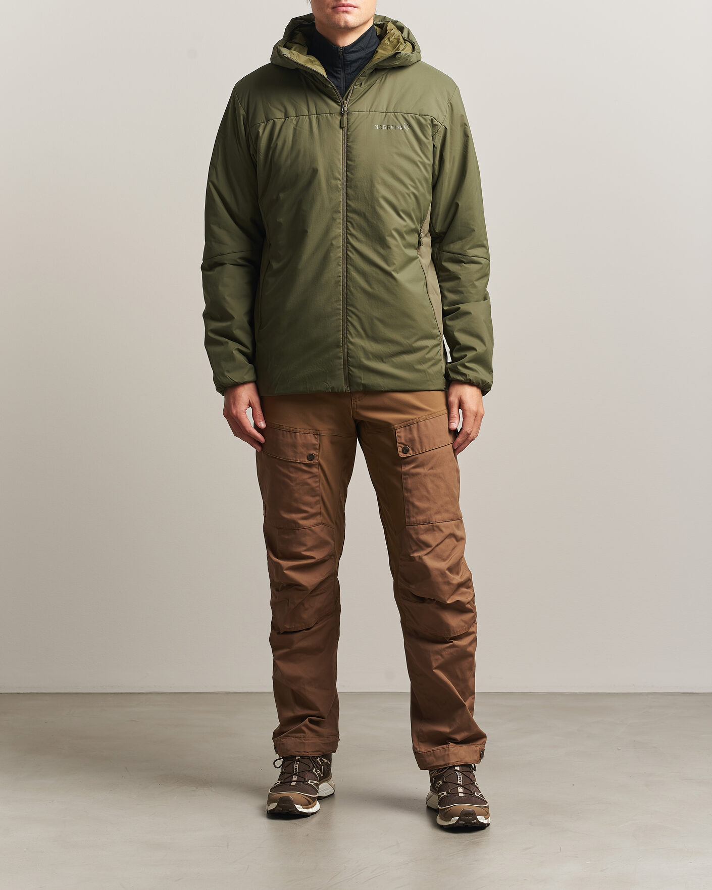 Homme | Manteaux Et Vestes | Norrøna | Femund Thermo Zip Hood Olive Night