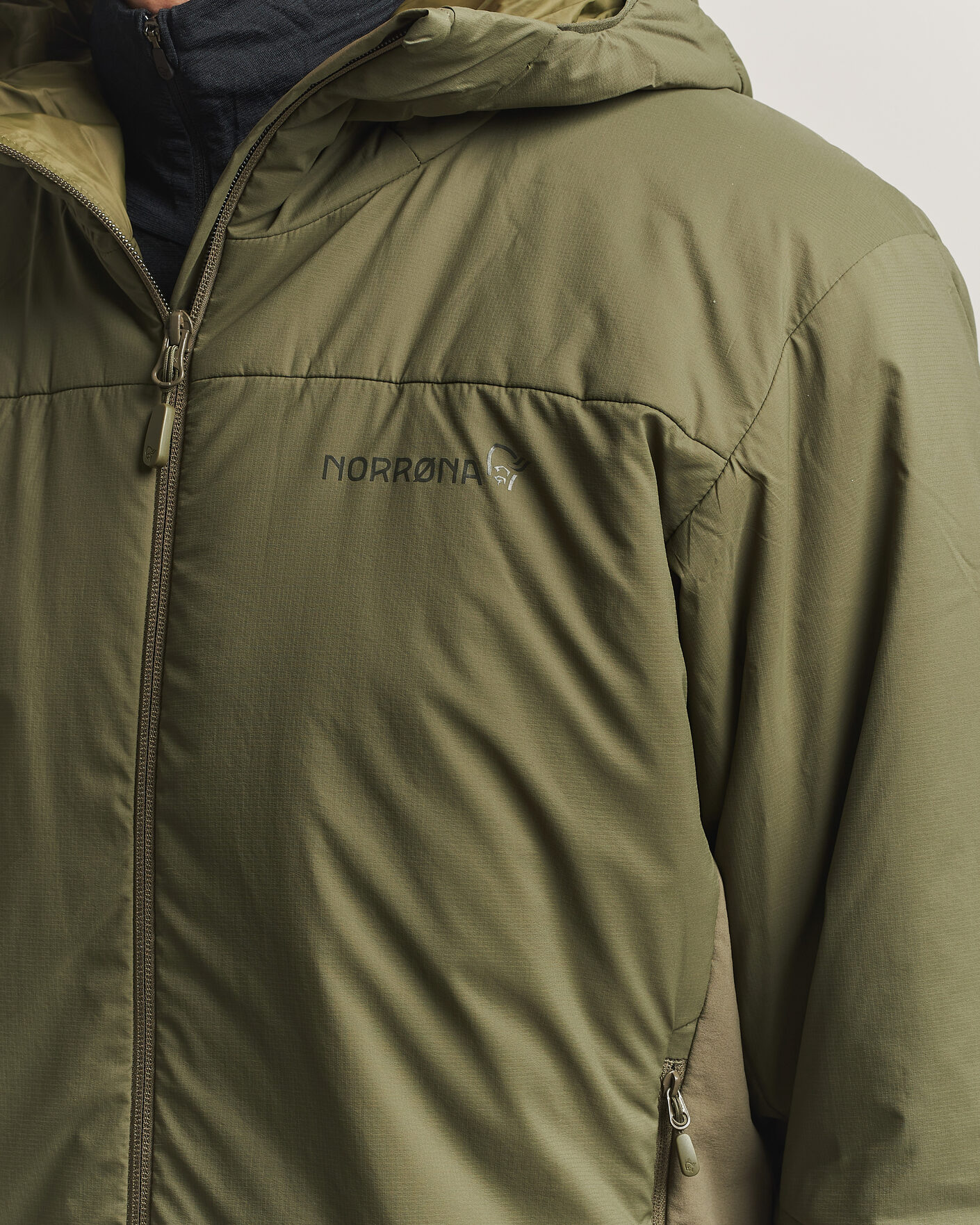 Homme | Manteaux Et Vestes | Norrøna | Femund Thermo Zip Hood Olive Night