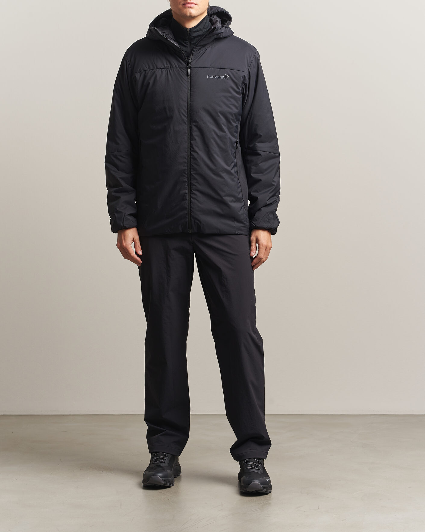 Homme | Manteaux Et Vestes | Norrøna | Femund Thermo Zip Hood Caviar Black