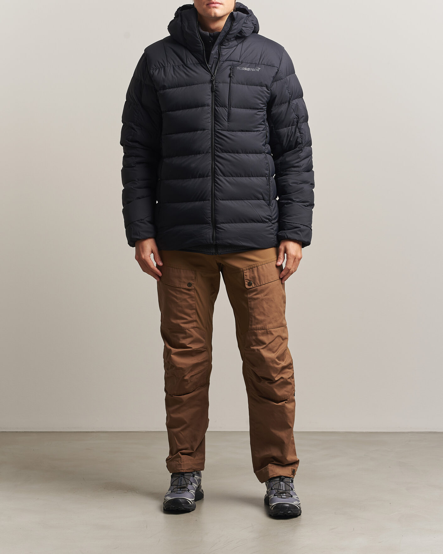 Homme | Manteaux Et Vestes | Norrøna | Femund Down 700 Zip Hood Caviar Black