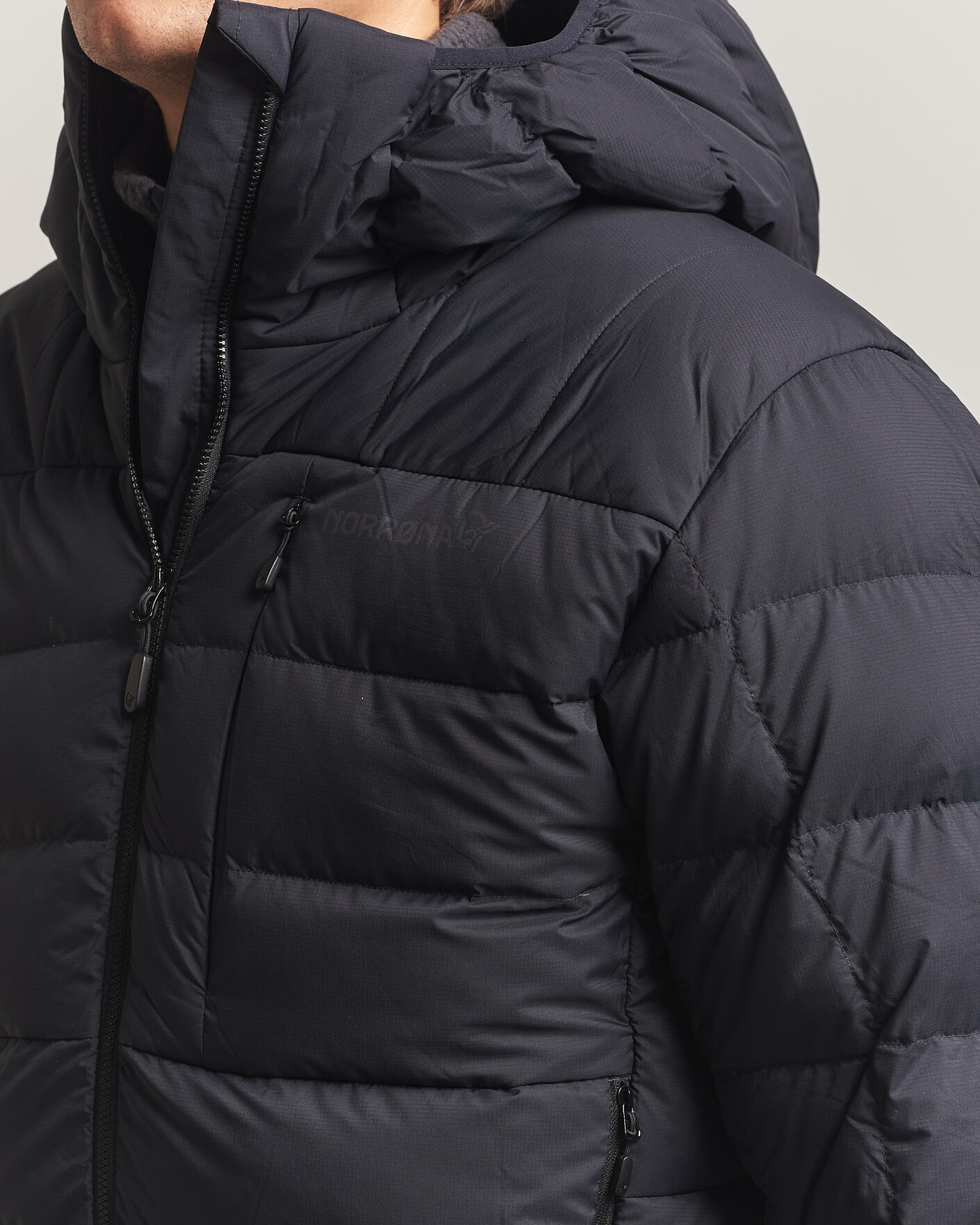 Homme | Manteaux Et Vestes | Norrøna | Femund Down 700 Zip Hood Caviar Black
