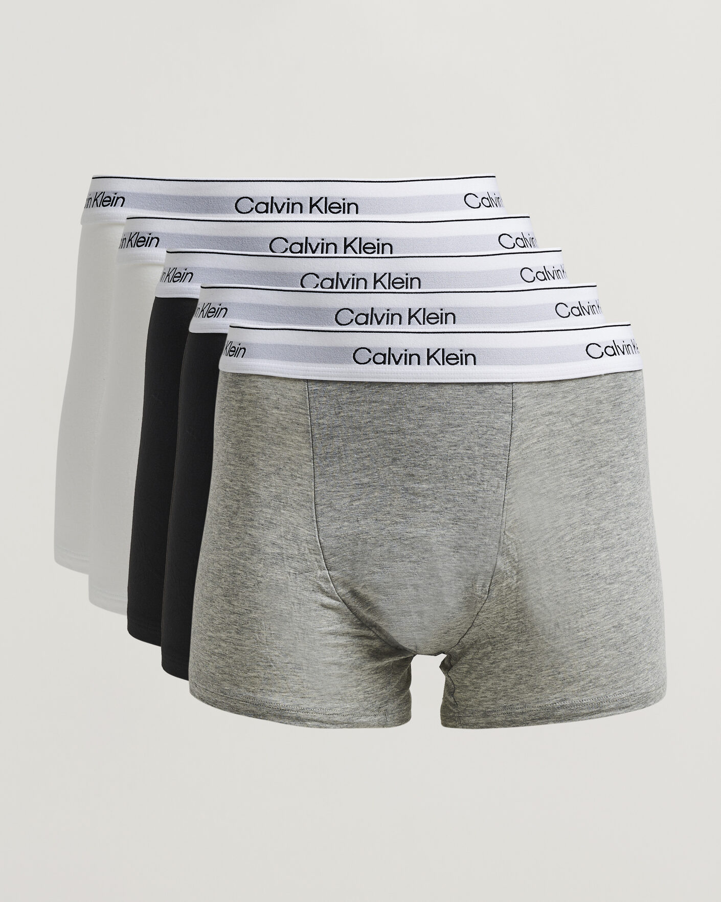 Homme | Sous-Vêtements Et Chaussettes | Calvin Klein | 5-Pack Icon Cotton Stretch Relaxed Trunk White/Black/Grey
